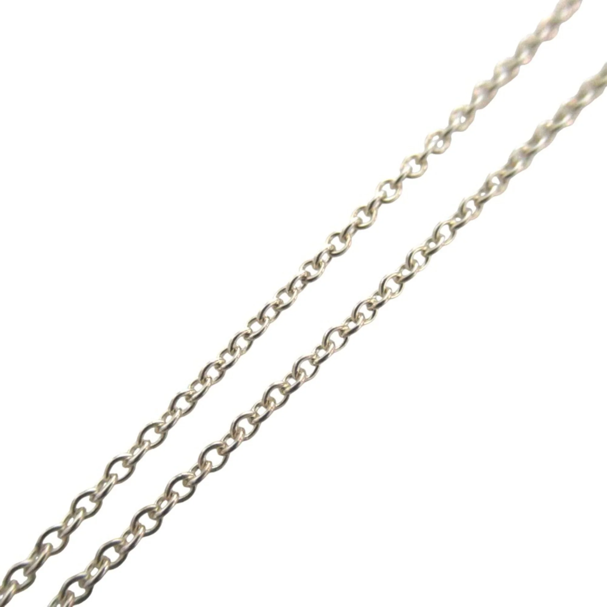 Open Heart Pendant Necklace Sterling Silver 20mm - Image 4