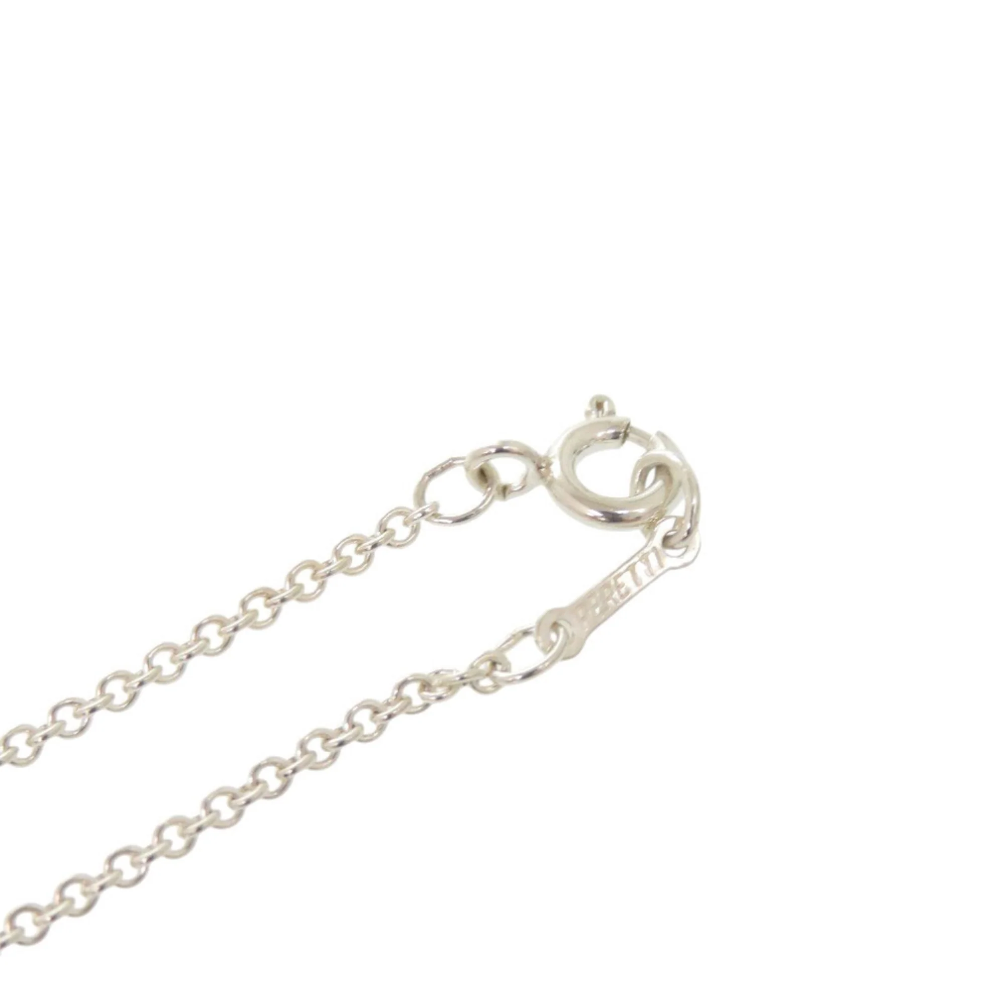 Open Heart Pendant Necklace Sterling Silver 20mm - Image 4
