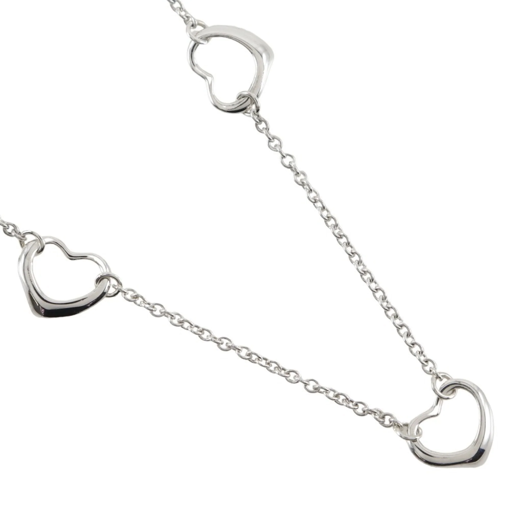 Open Heart Pendant Necklace Sterling Silver 9mm