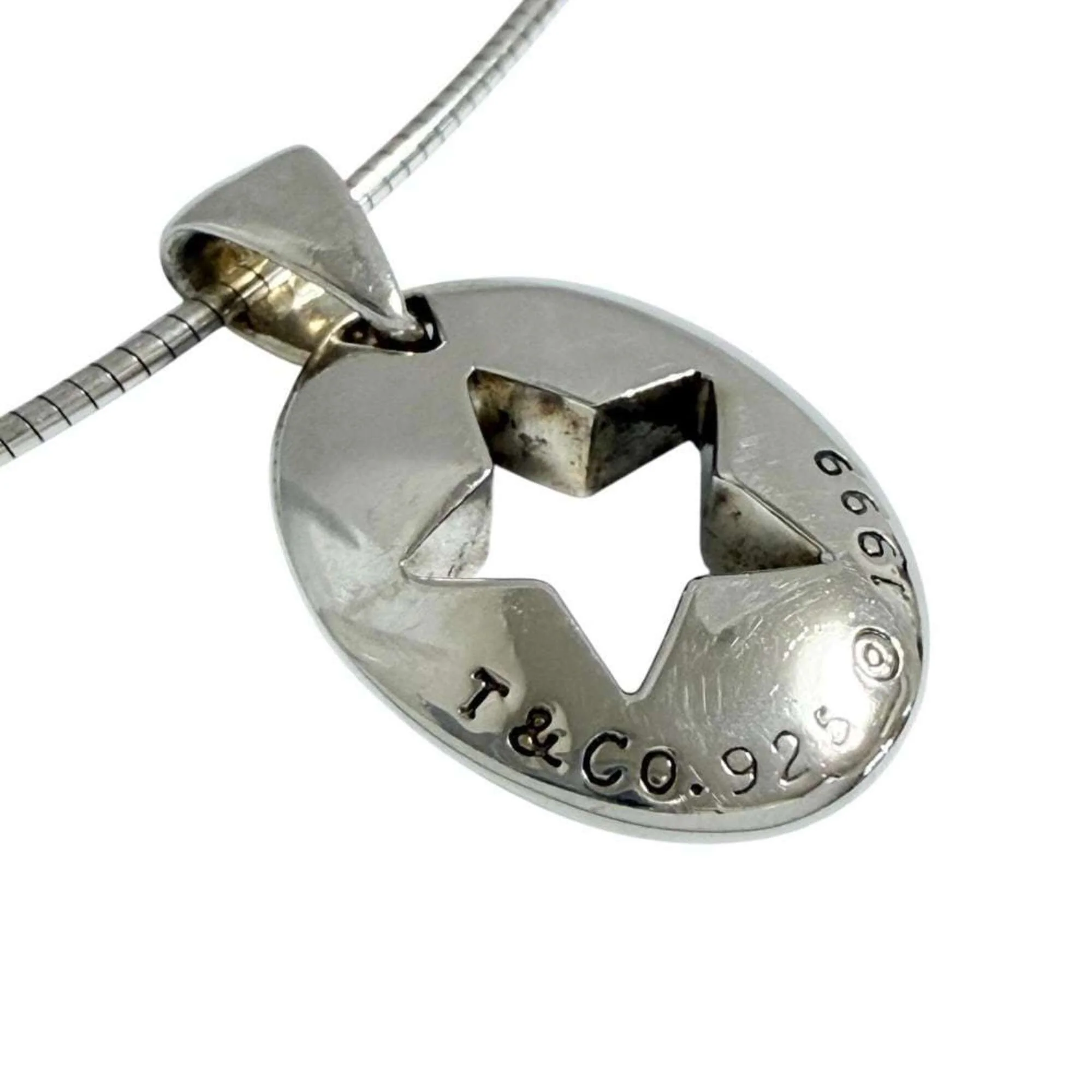 Open Star Pendant Necklace Sterling Silver - Image 2