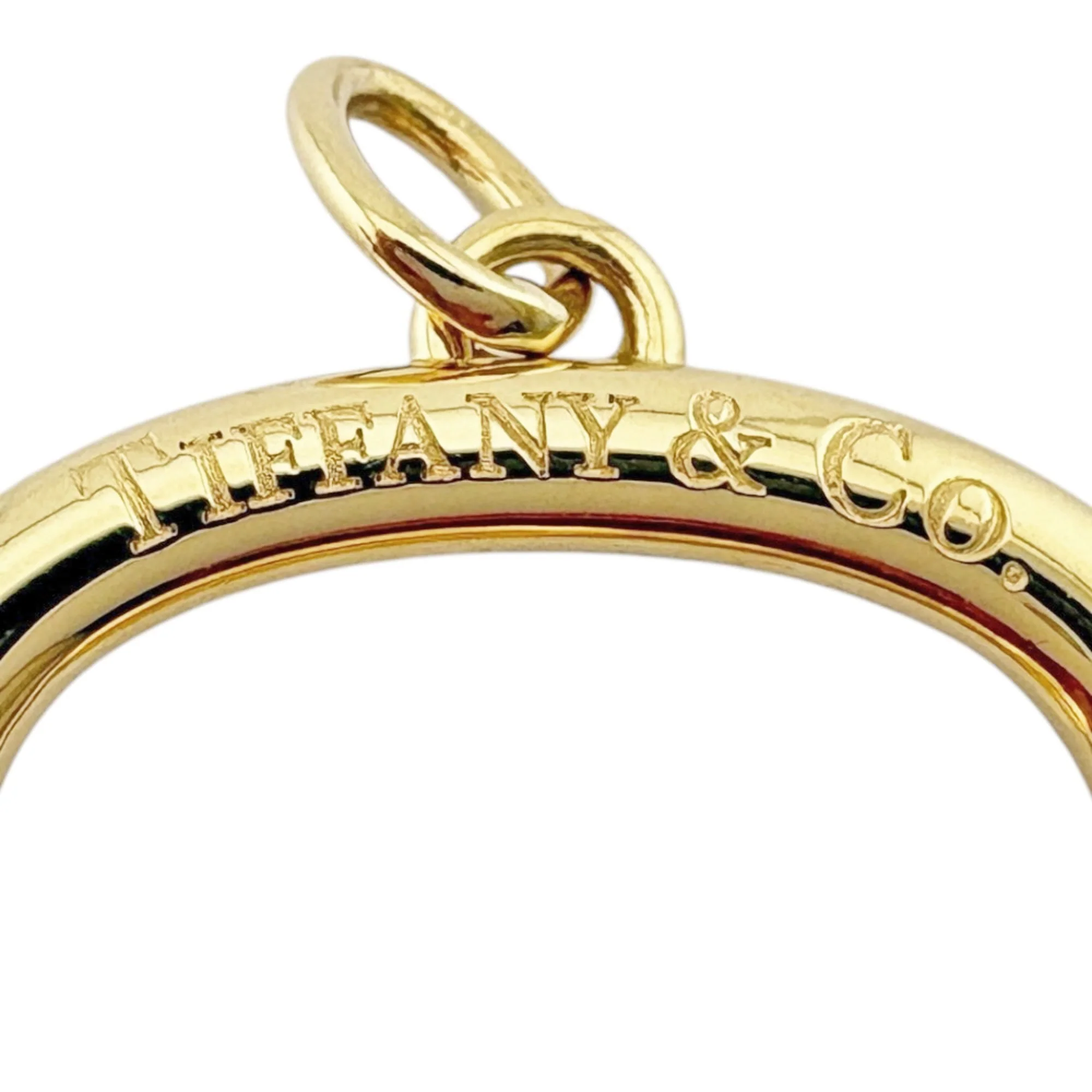 Oval Key Pendant Necklace 18K Yellow Gold - Image 6