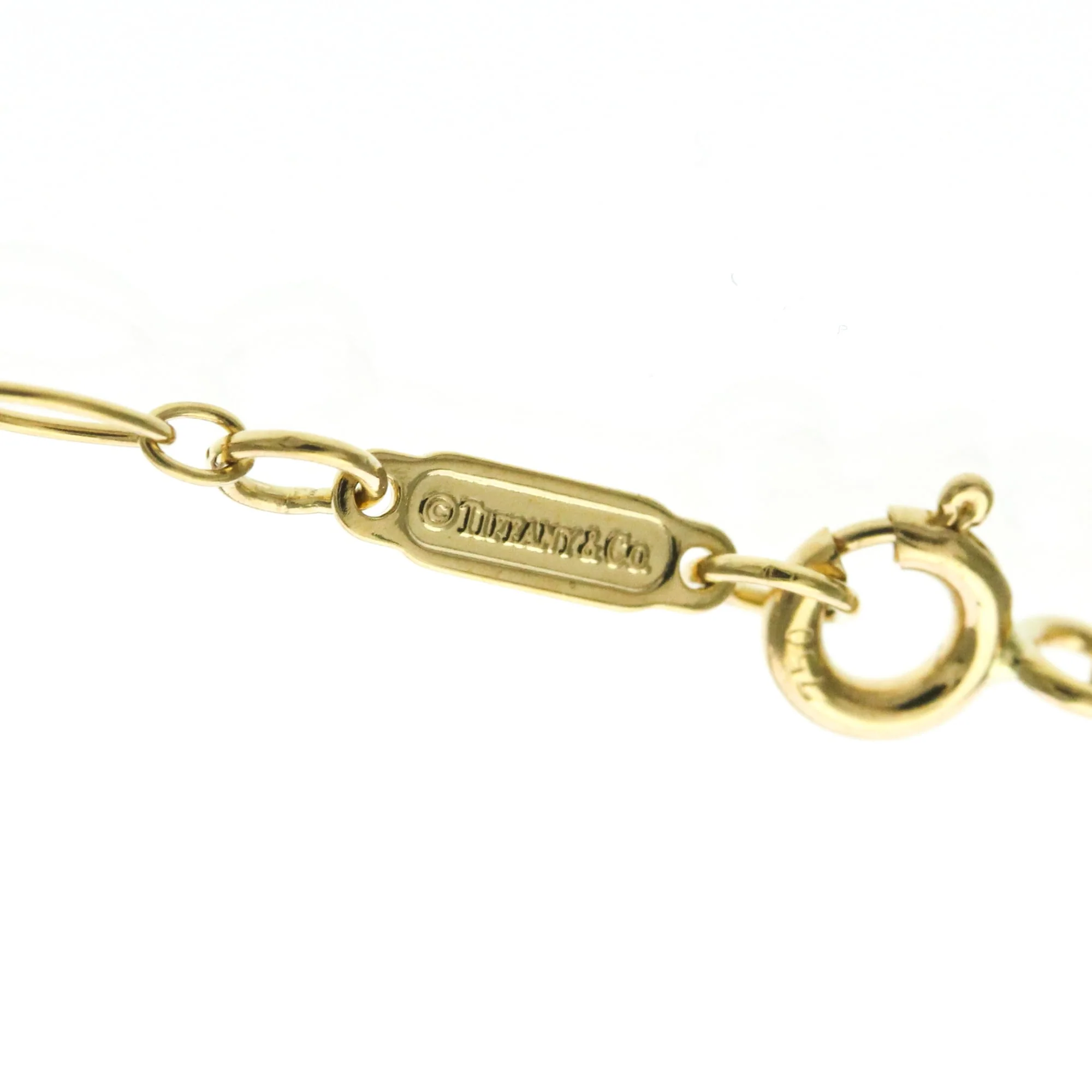 Oval Key Pendant Necklace 18K Yellow Gold - Image 9