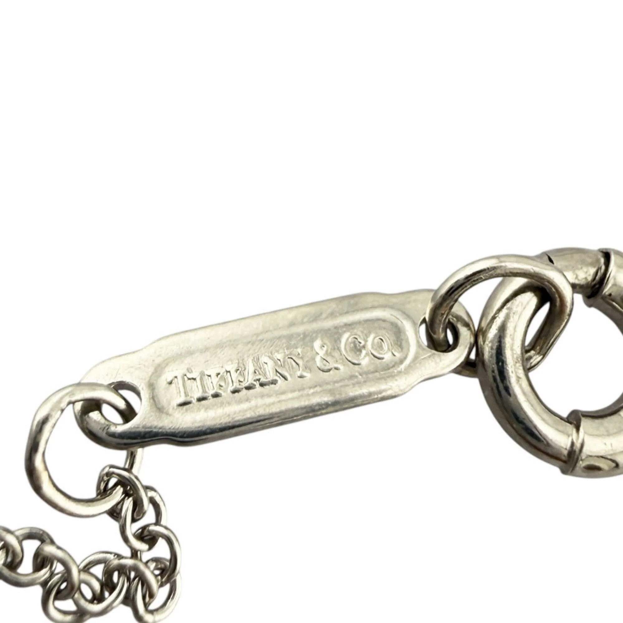 Oval Key Pendant Necklace Platinum With Diamond - Image 7