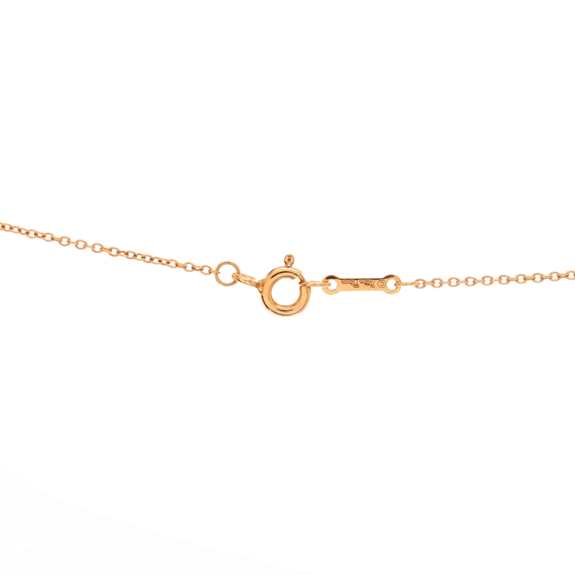Paloma Picasso Olive Leaf Heart Pendant Necklace 18K Rose Gold - Image 3