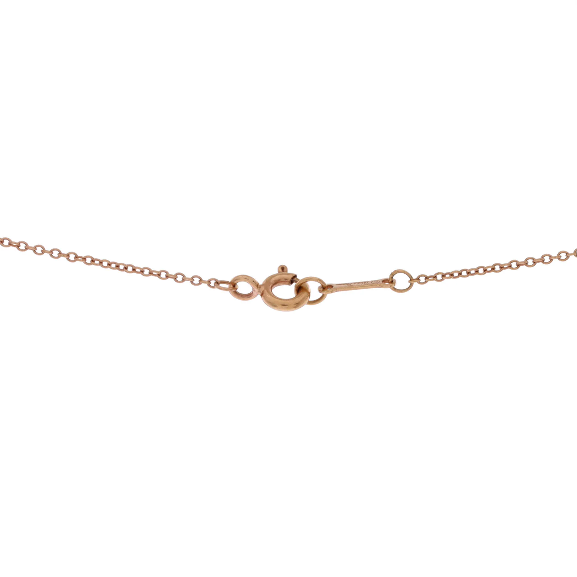 Paloma Picasso XO Pendant Necklace 18K Rose Gold with Diamonds - Image 3