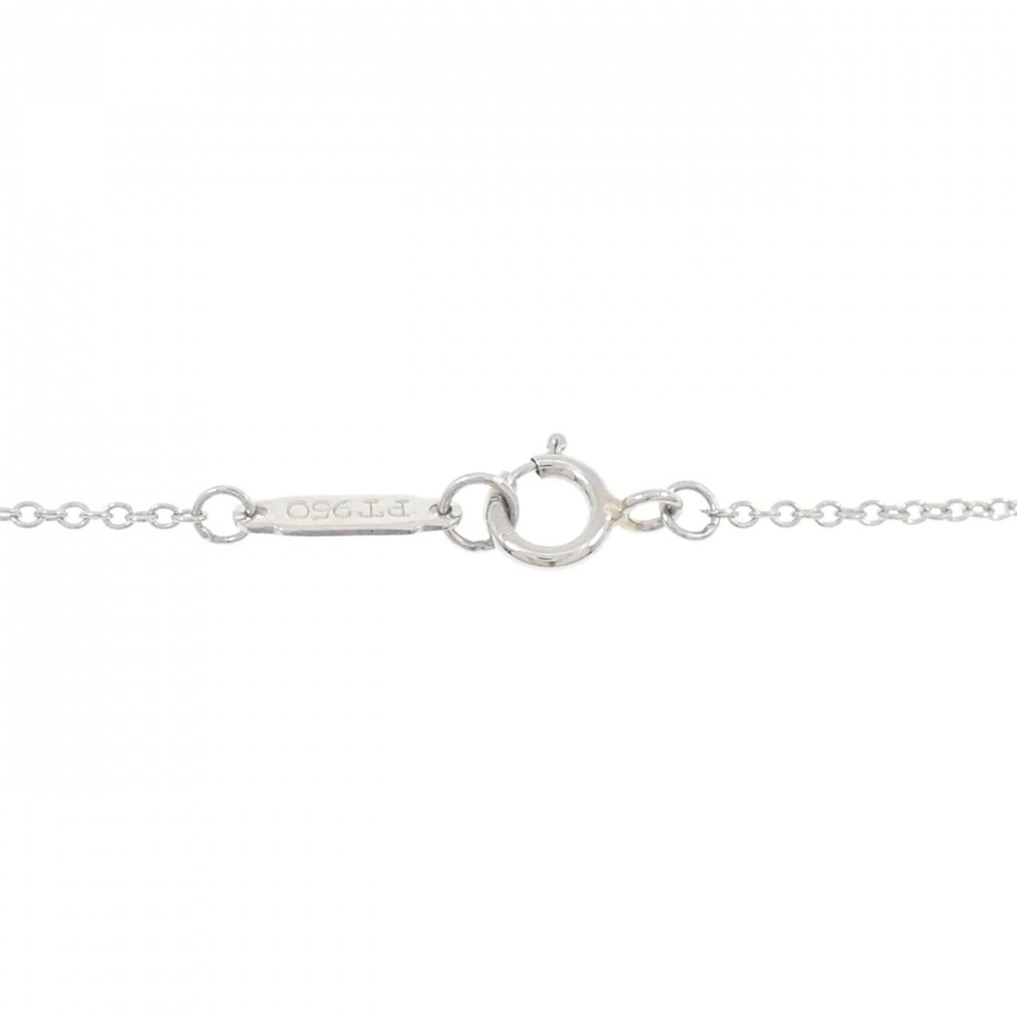 Paper Flower Pendant Necklace Platinum with Diamond - Image 5