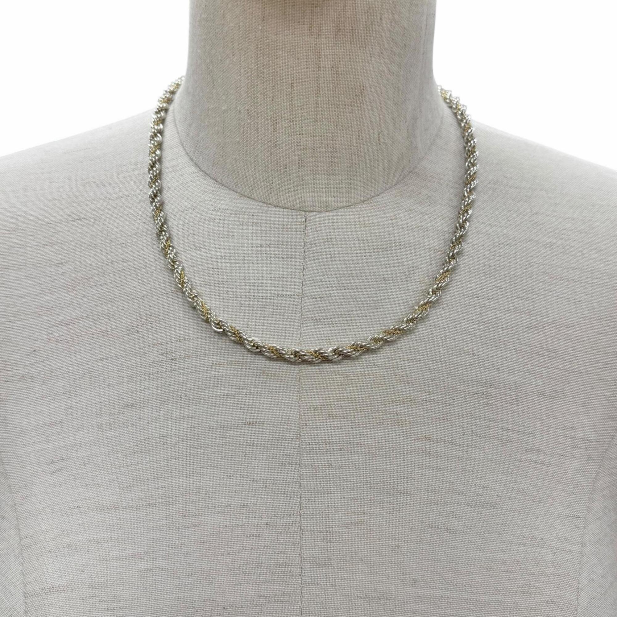 Pendant Necklace 18K Gold and Sterling Silver - Image 5