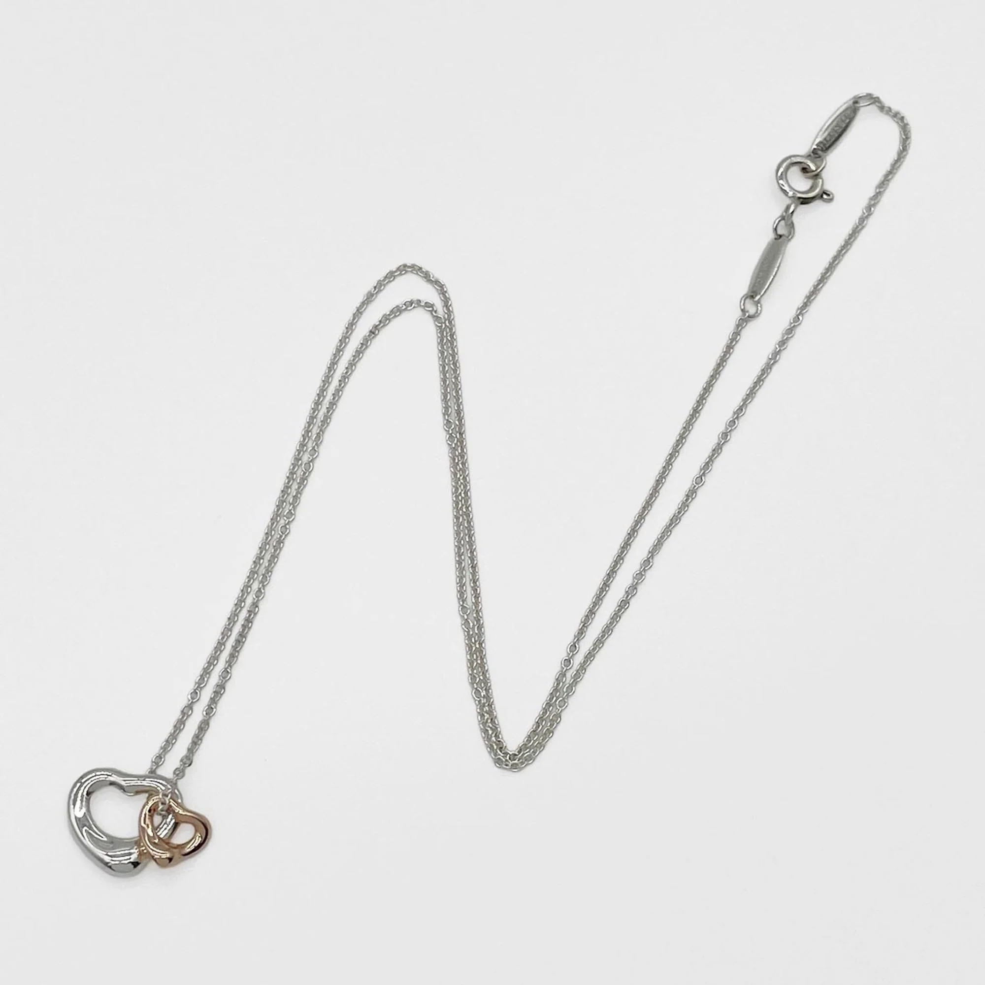 Pendant Necklace 18K Rose Gold and Sterling Silver - Image 4