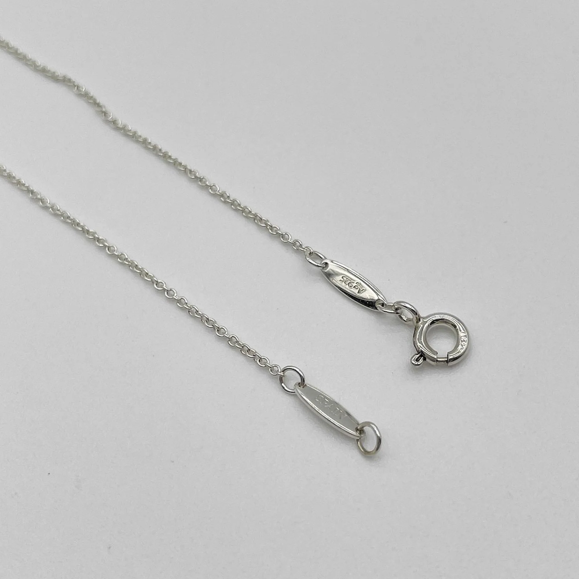 Pendant Necklace 18K Rose Gold and Sterling Silver - Image 5