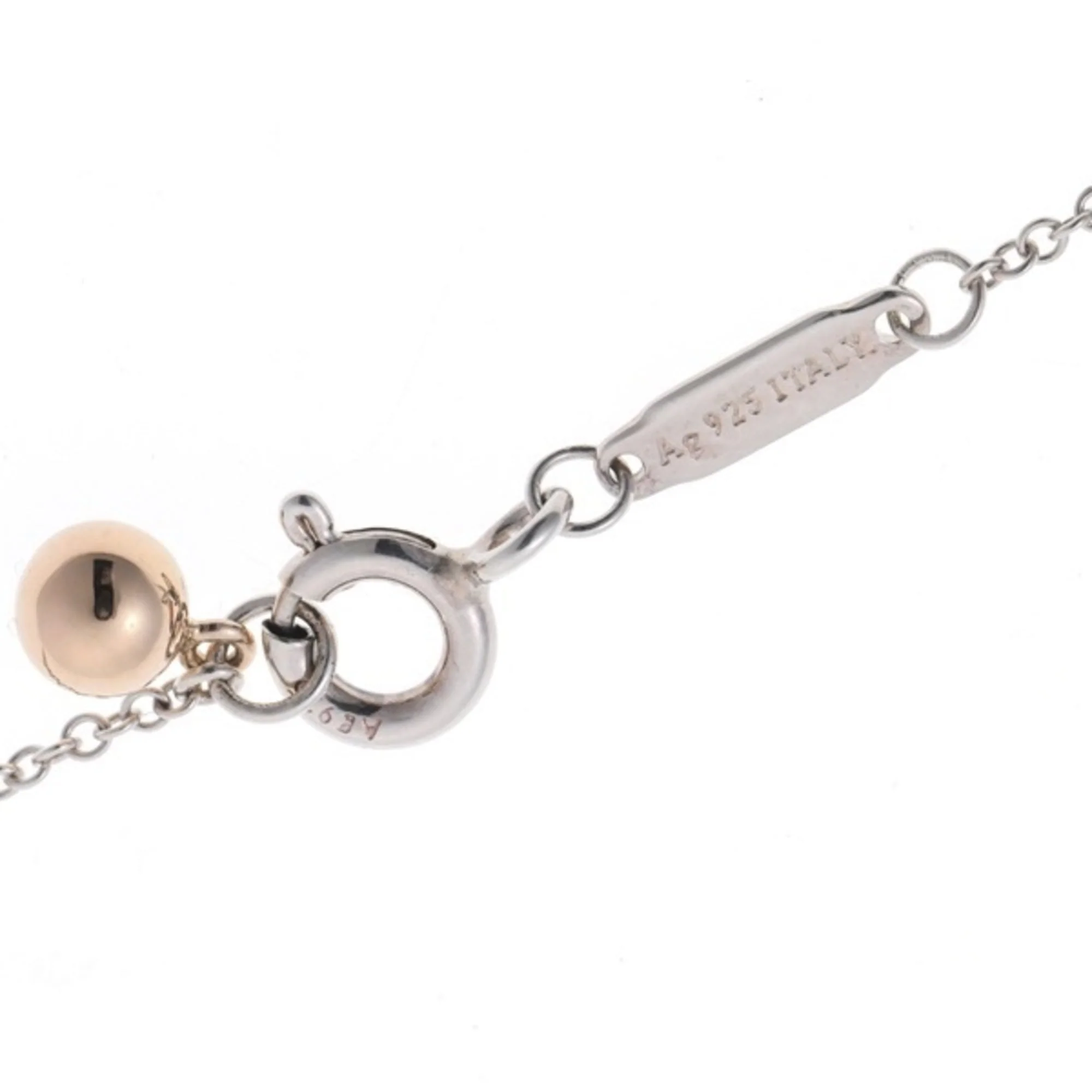 Pendant Necklace 18K Rose Gold and Sterling Silver - Image 7