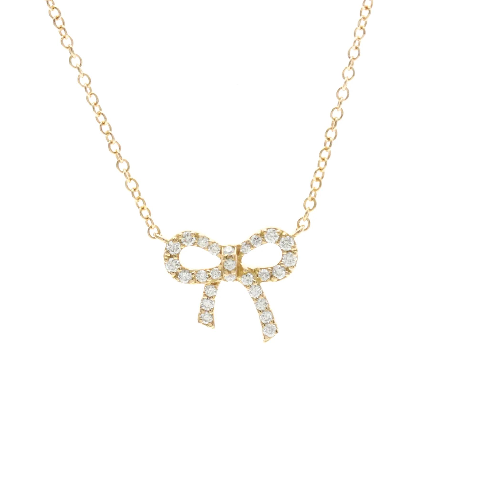 Pendant Necklace 18K Rose Gold with Diamond
