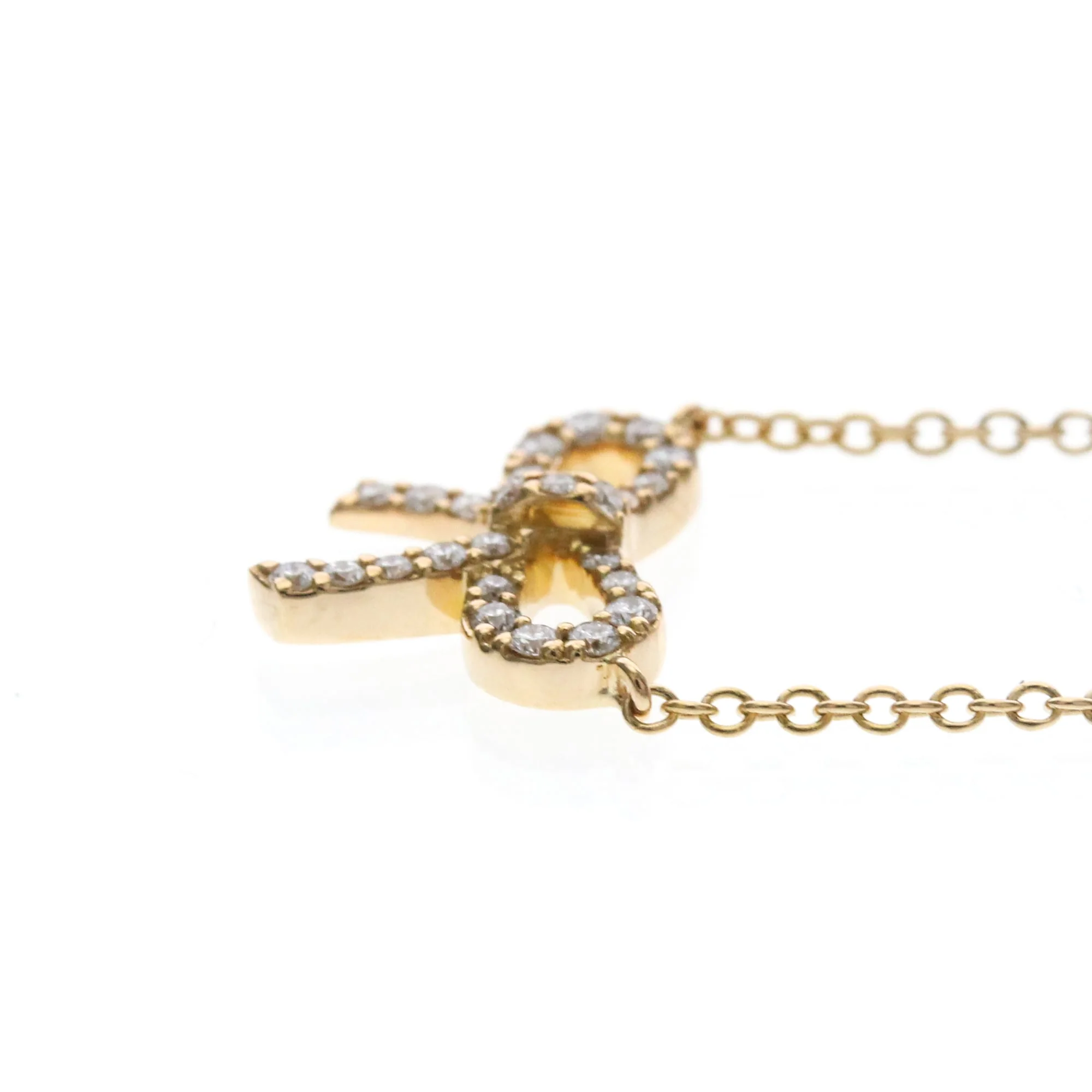 Pendant Necklace 18K Rose Gold with Diamond - Image 3