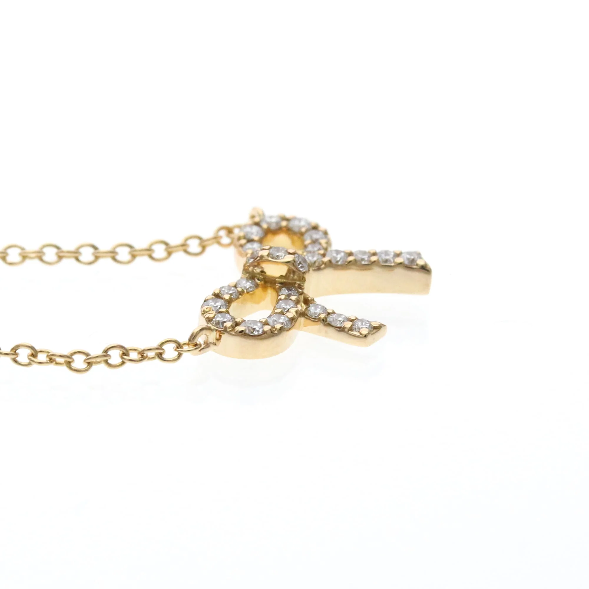 Pendant Necklace 18K Rose Gold with Diamond - Image 5