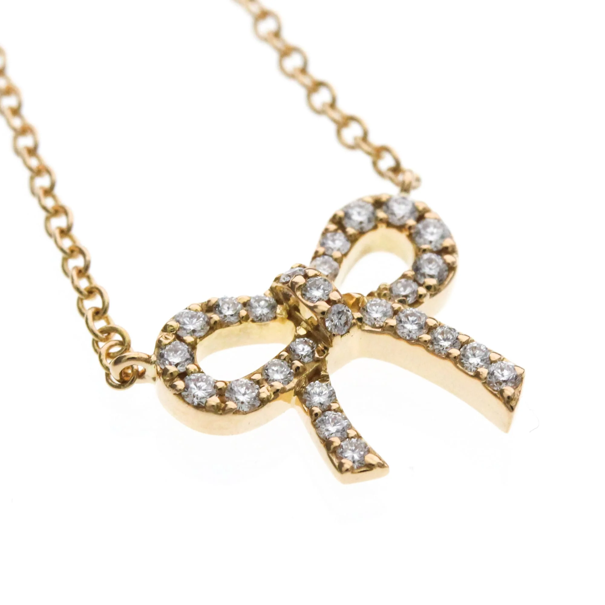 Pendant Necklace 18K Rose Gold with Diamond - Image 7