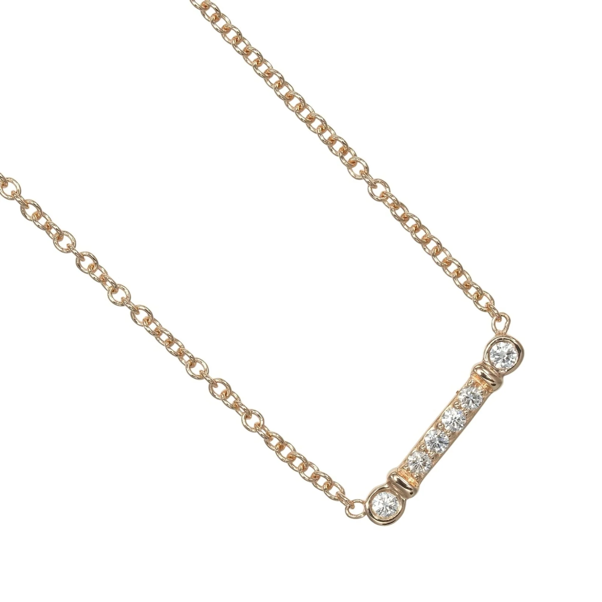 Pendant Necklace 18K Rose Gold with Diamond