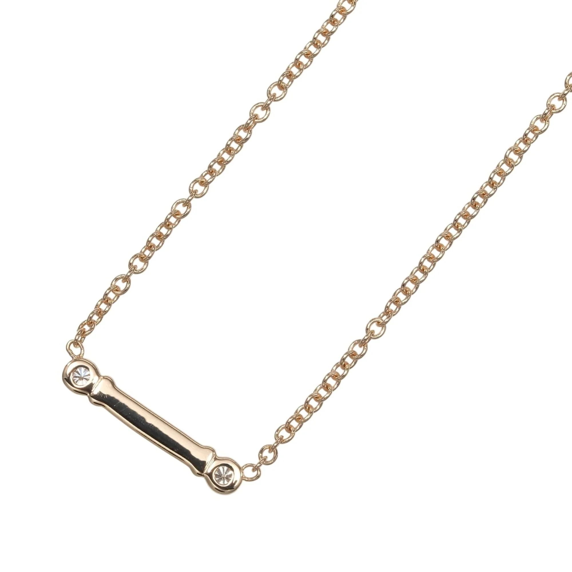 Pendant Necklace 18K Rose Gold with Diamond - Image 3