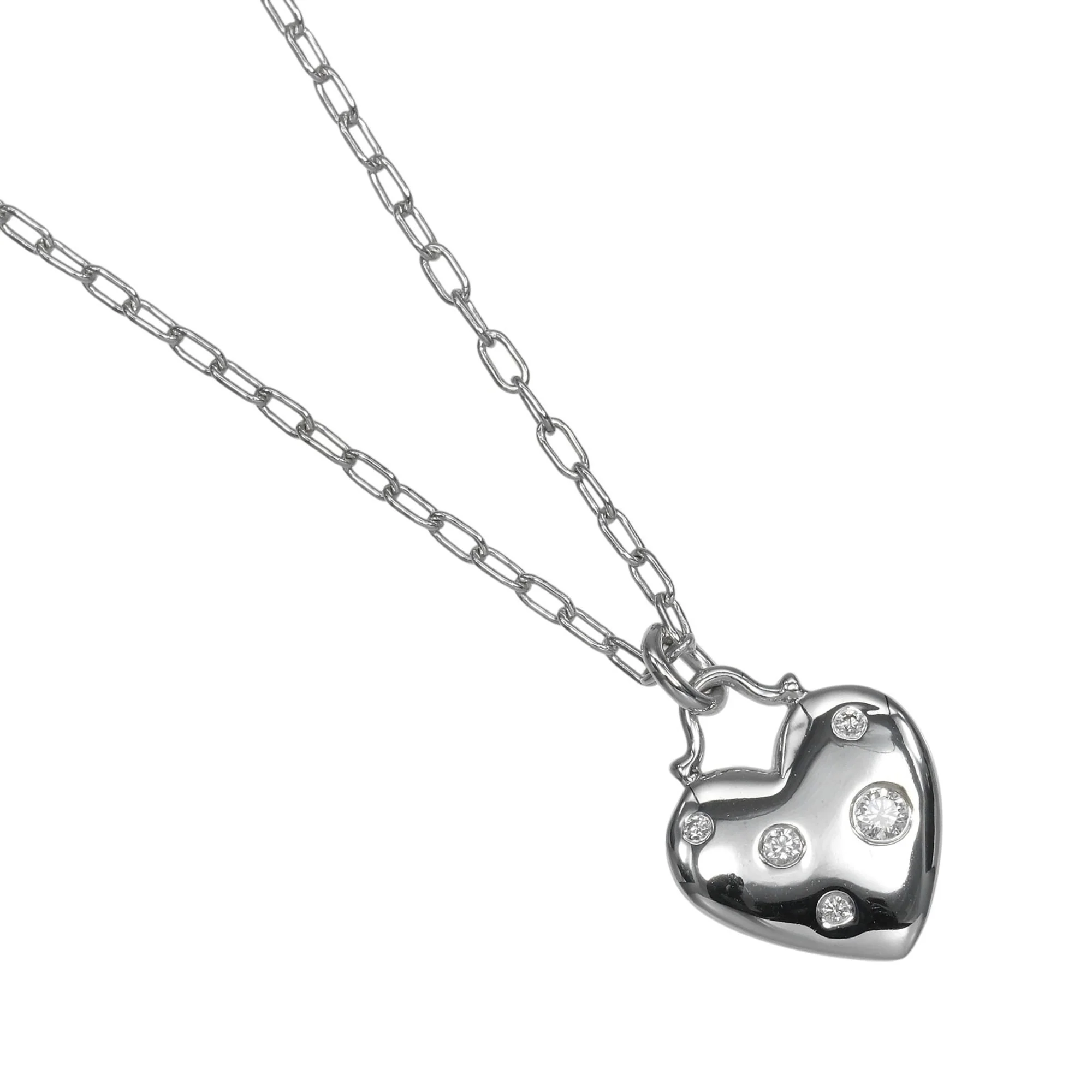 Pendant Necklace 18K White Gold