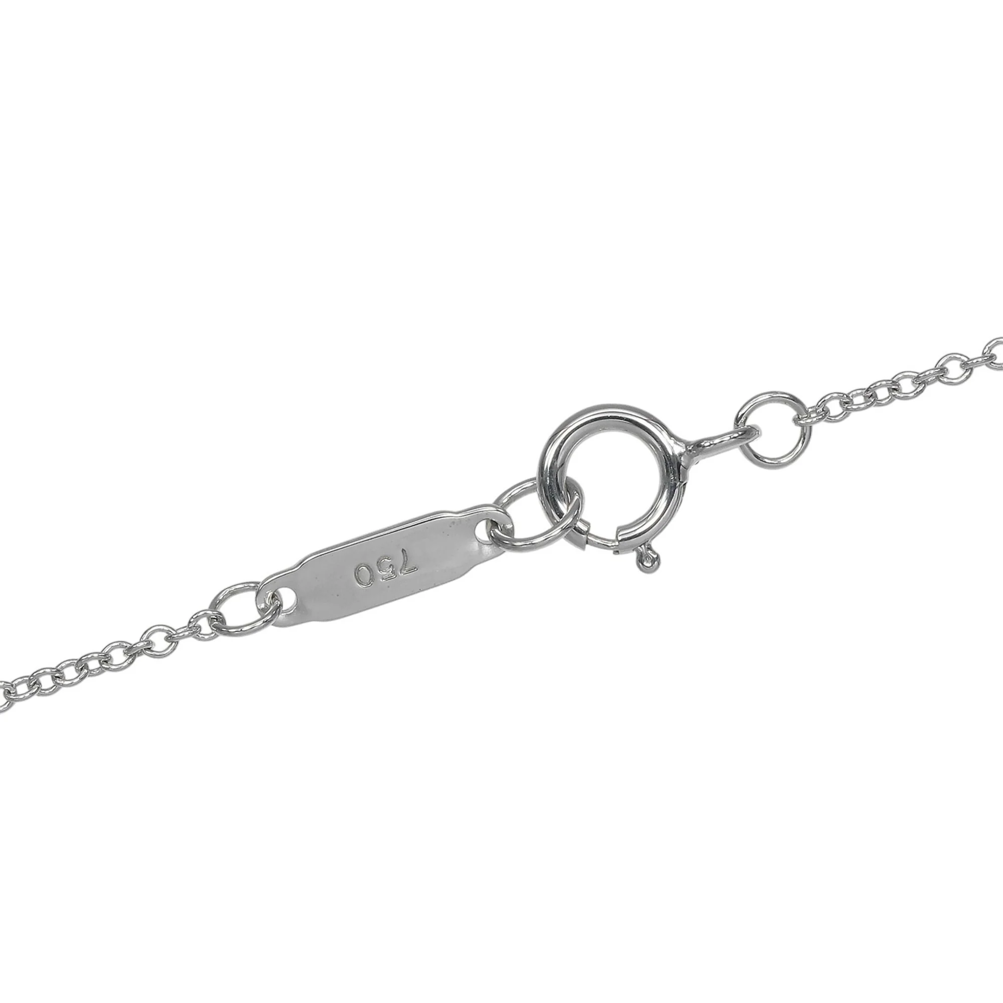 Pendant Necklace 18K White Gold with Diamond - Image 7