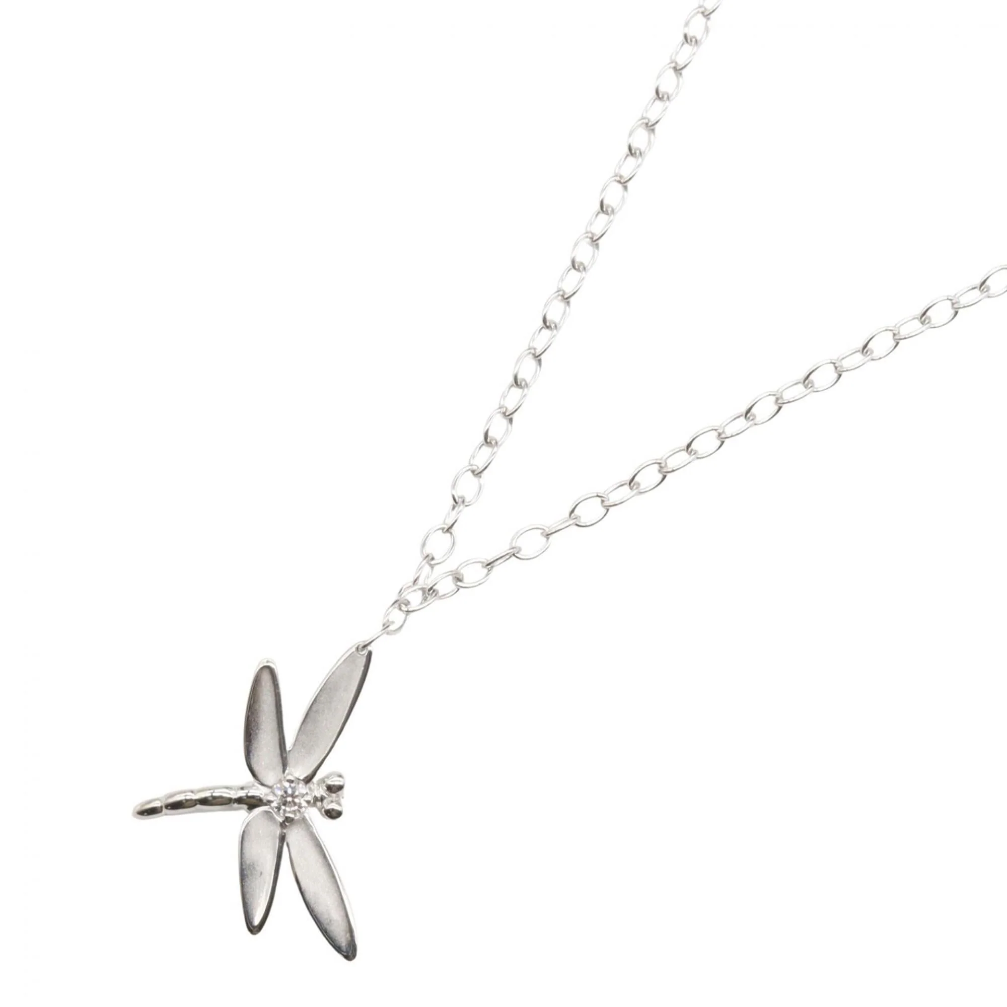 Pendant Necklace 18K White Gold with Diamond