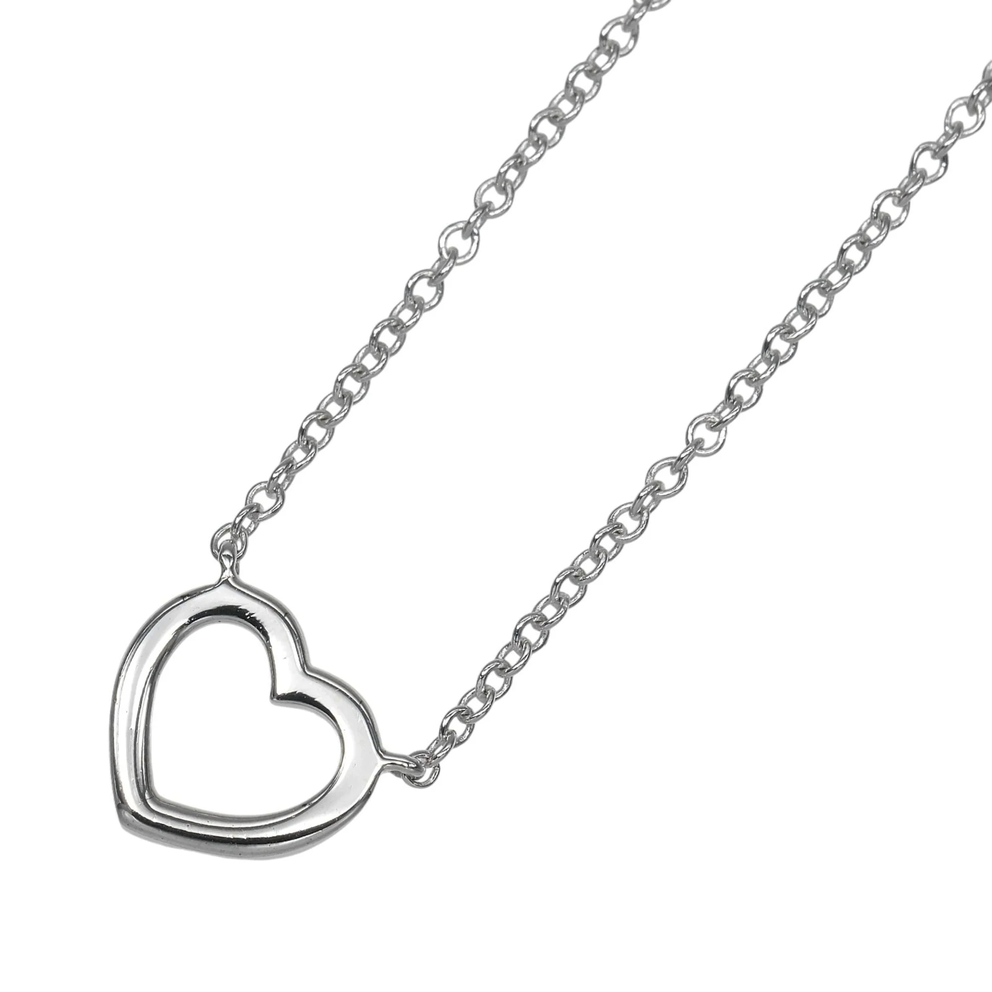 Pendant Necklace 18K White Gold with Diamonds - Image 3