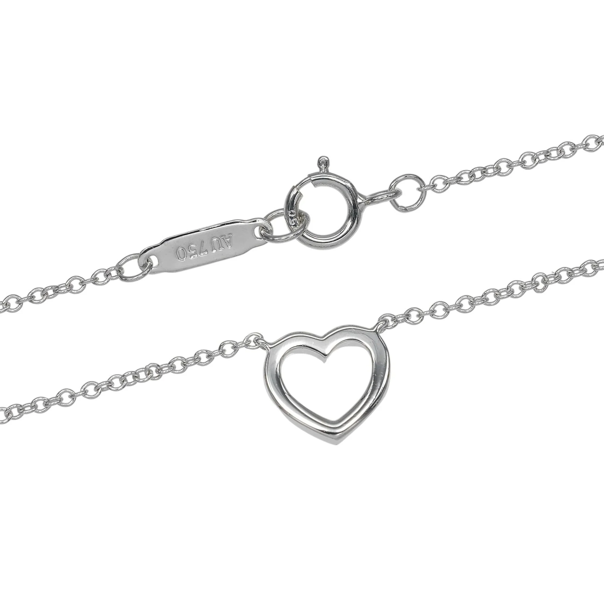 Pendant Necklace 18K White Gold with Diamonds - Image 6