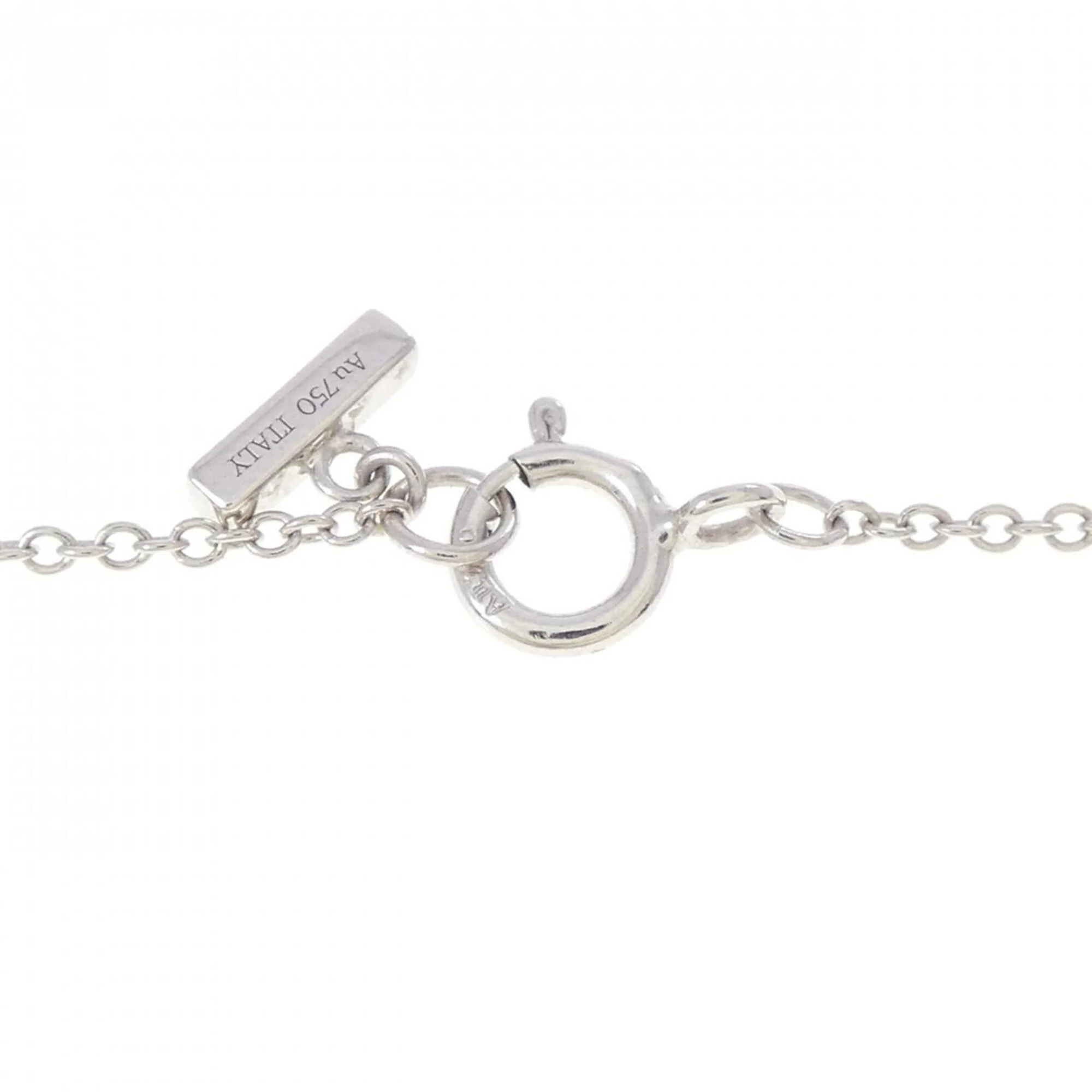 Pendant Necklace 18K White Gold with Turquoise - Image 5