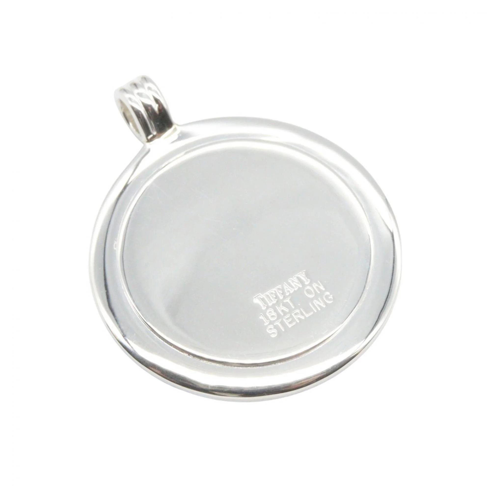 Pendant Necklace 18K Yellow Gold and Stainless Steel - Image 3