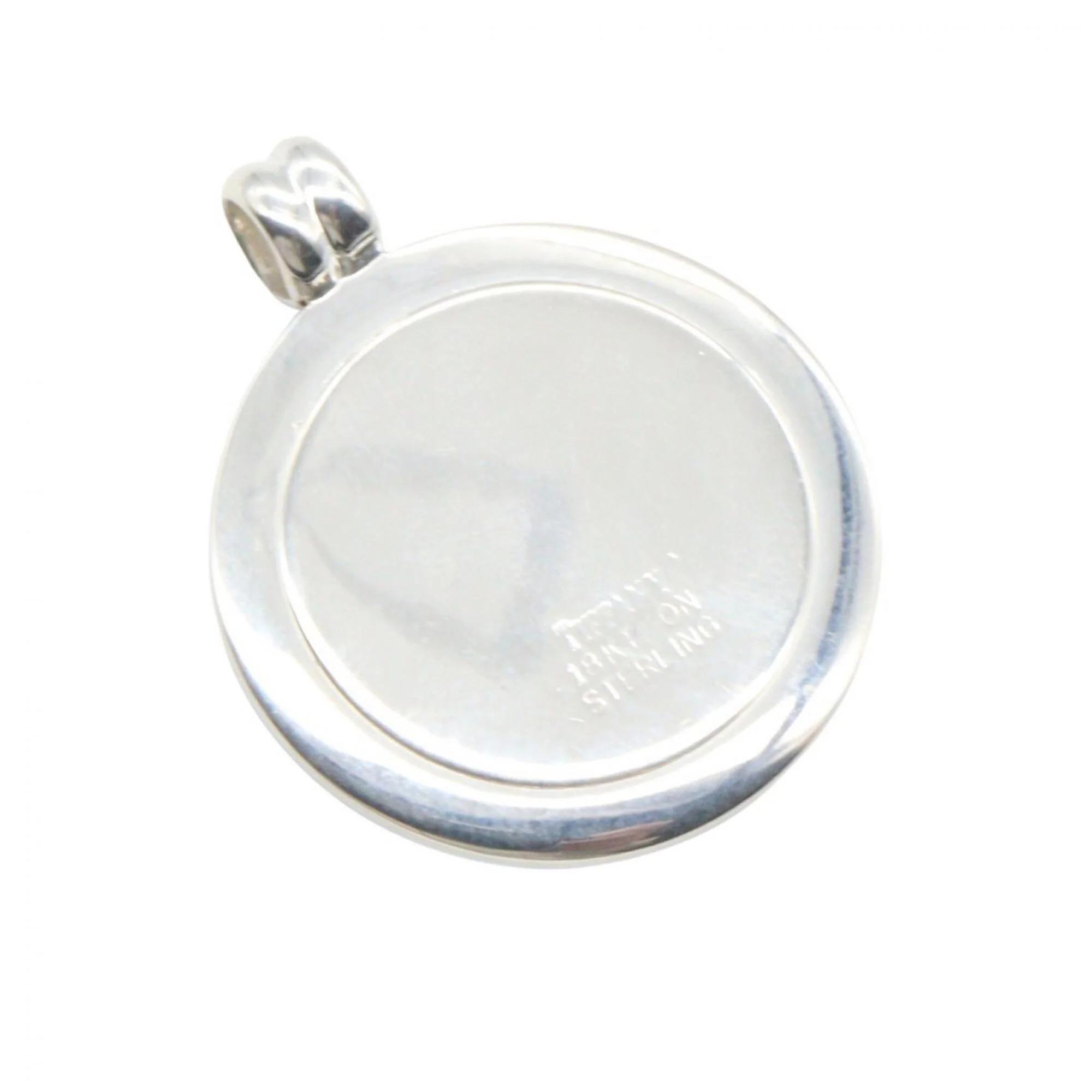 Pendant Necklace 18K Yellow Gold and Stainless Steel - Image 3