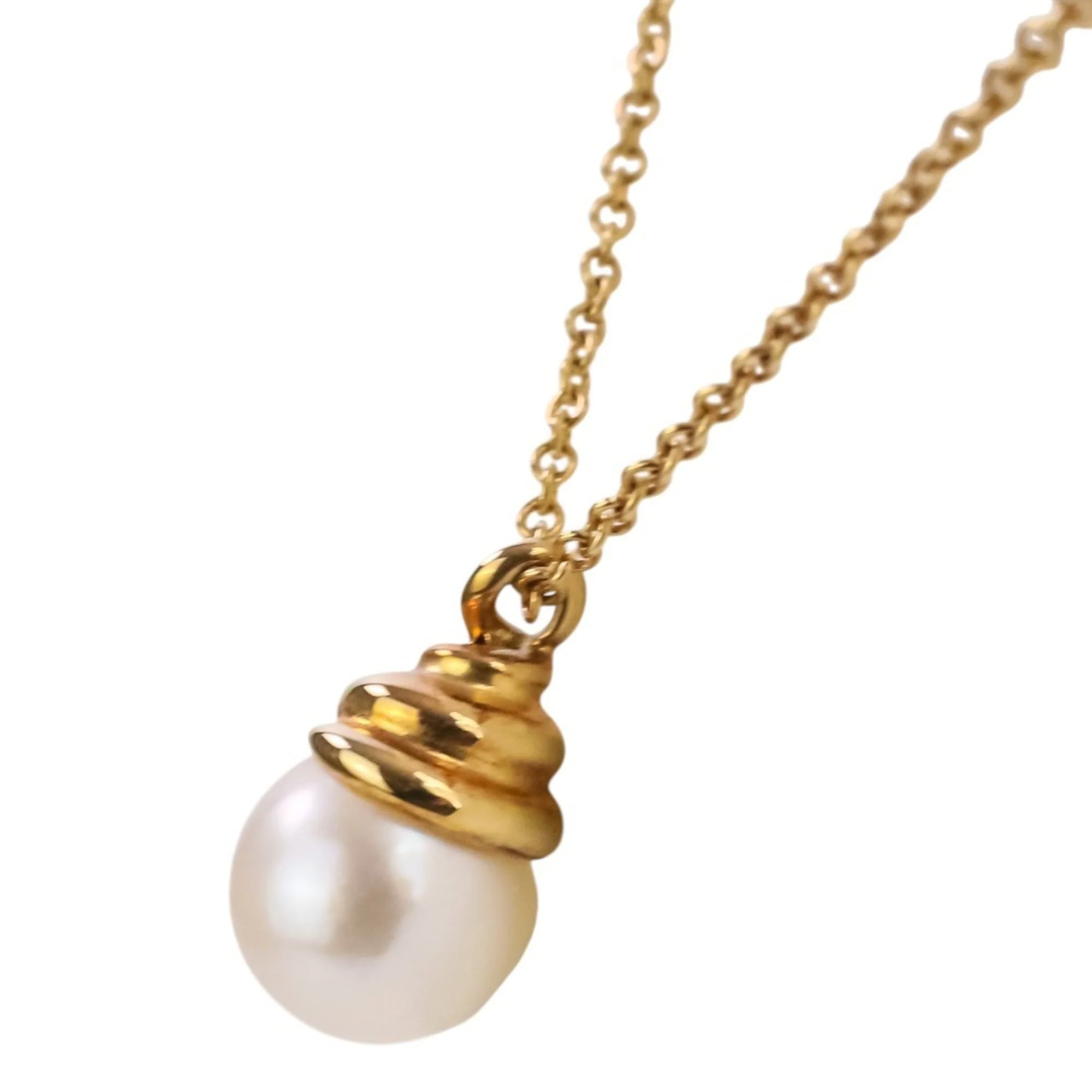 Pendant Necklace 18K Yellow Gold with Akoya Pearl - Image 3