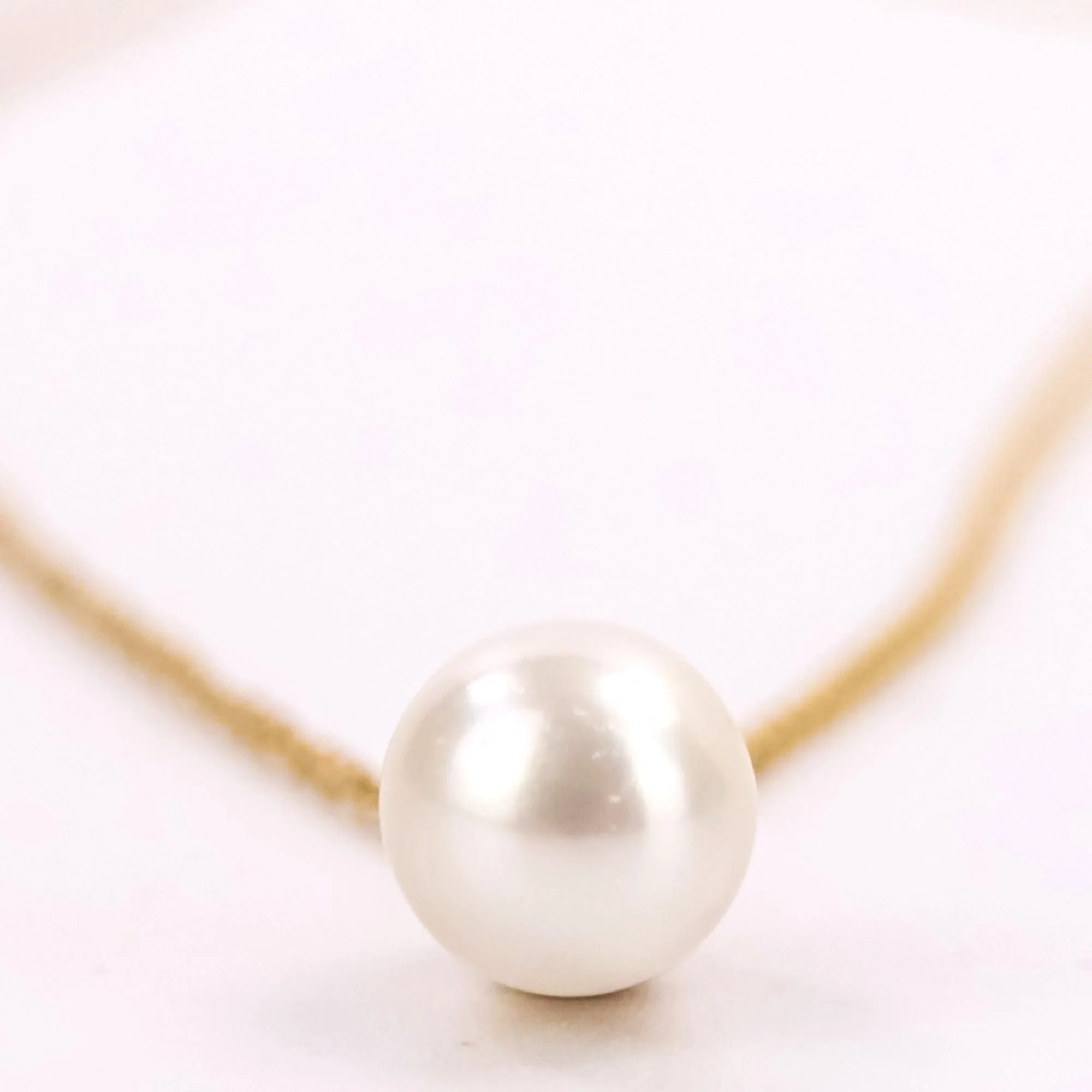 Pendant Necklace 18K Yellow Gold with Akoya Pearl - Image 5
