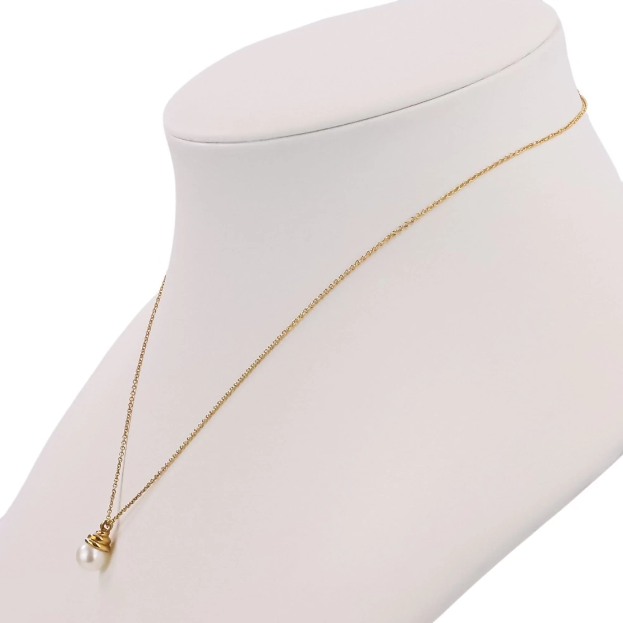 Pendant Necklace 18K Yellow Gold with Akoya Pearl - Image 7