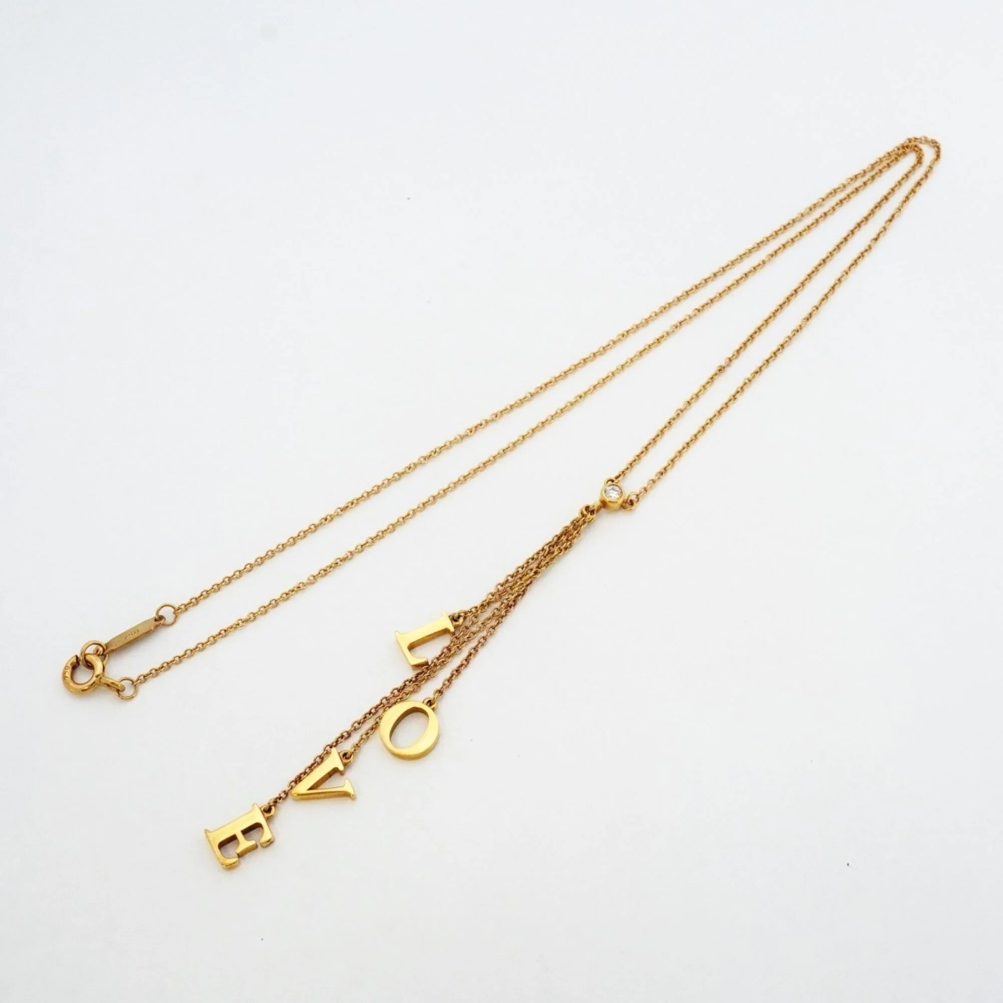 Pendant Necklace 18K Yellow Gold with Diamond - Image 3