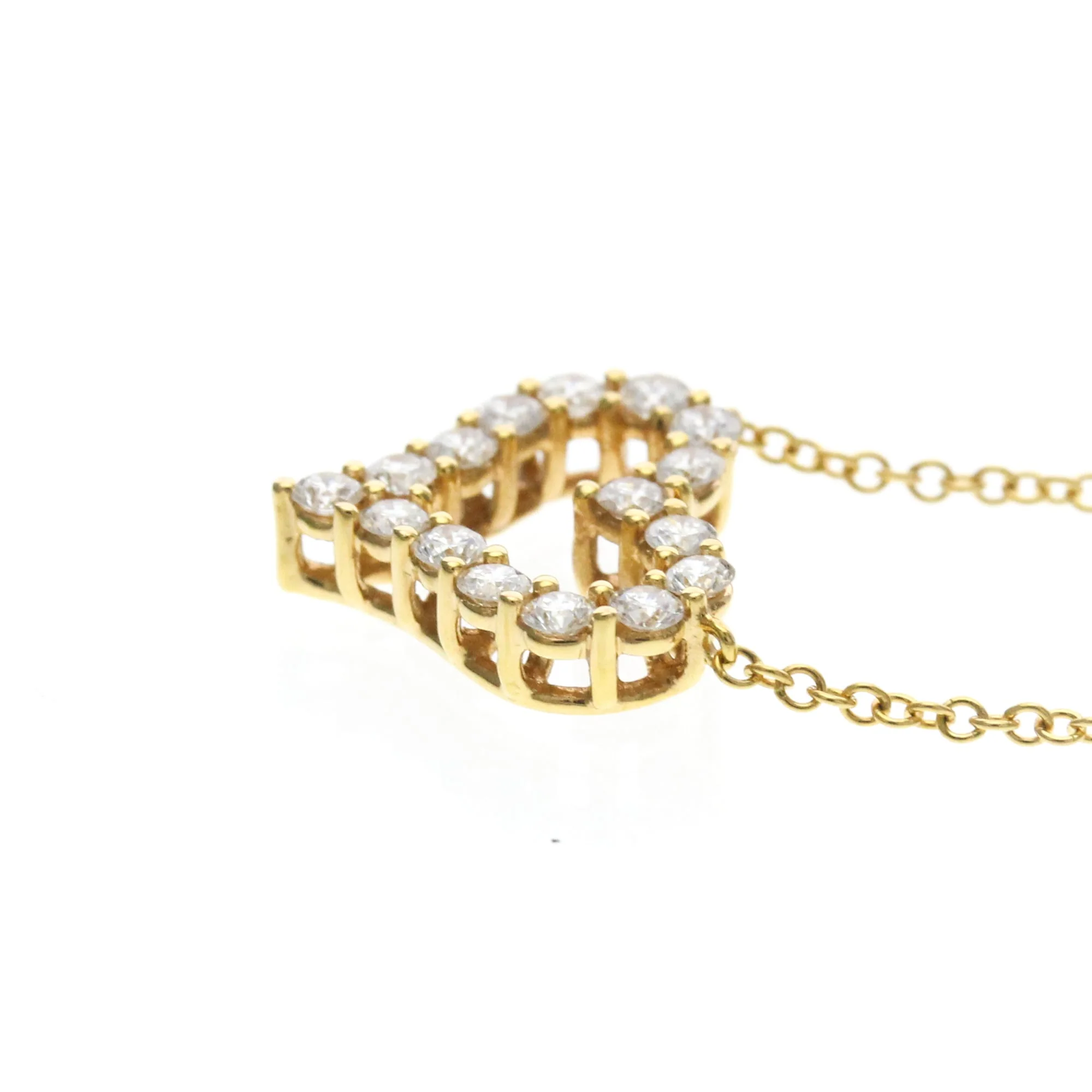 Pendant Necklace 18K Yellow Gold with Diamond - Image 3