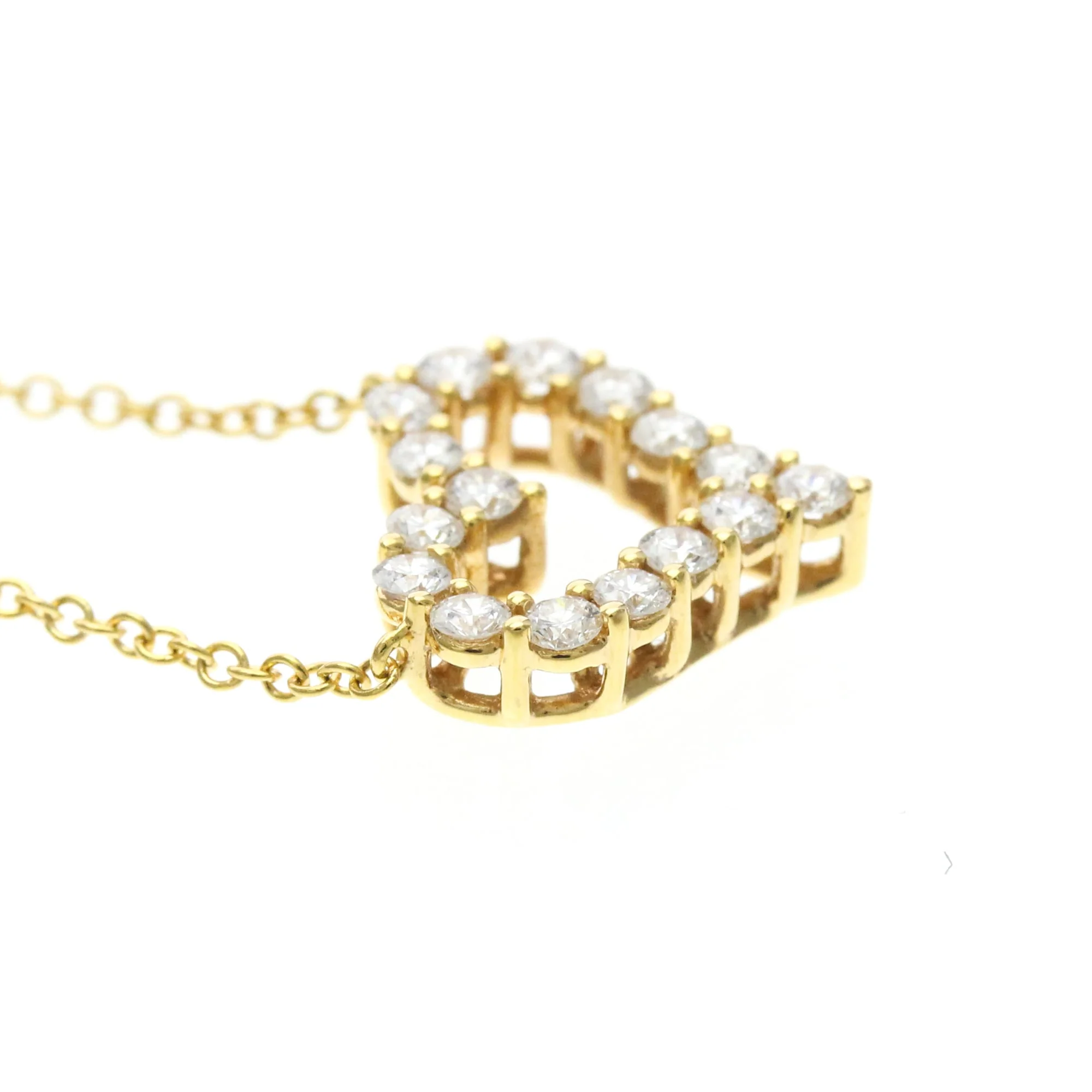 Pendant Necklace 18K Yellow Gold with Diamond - Image 5