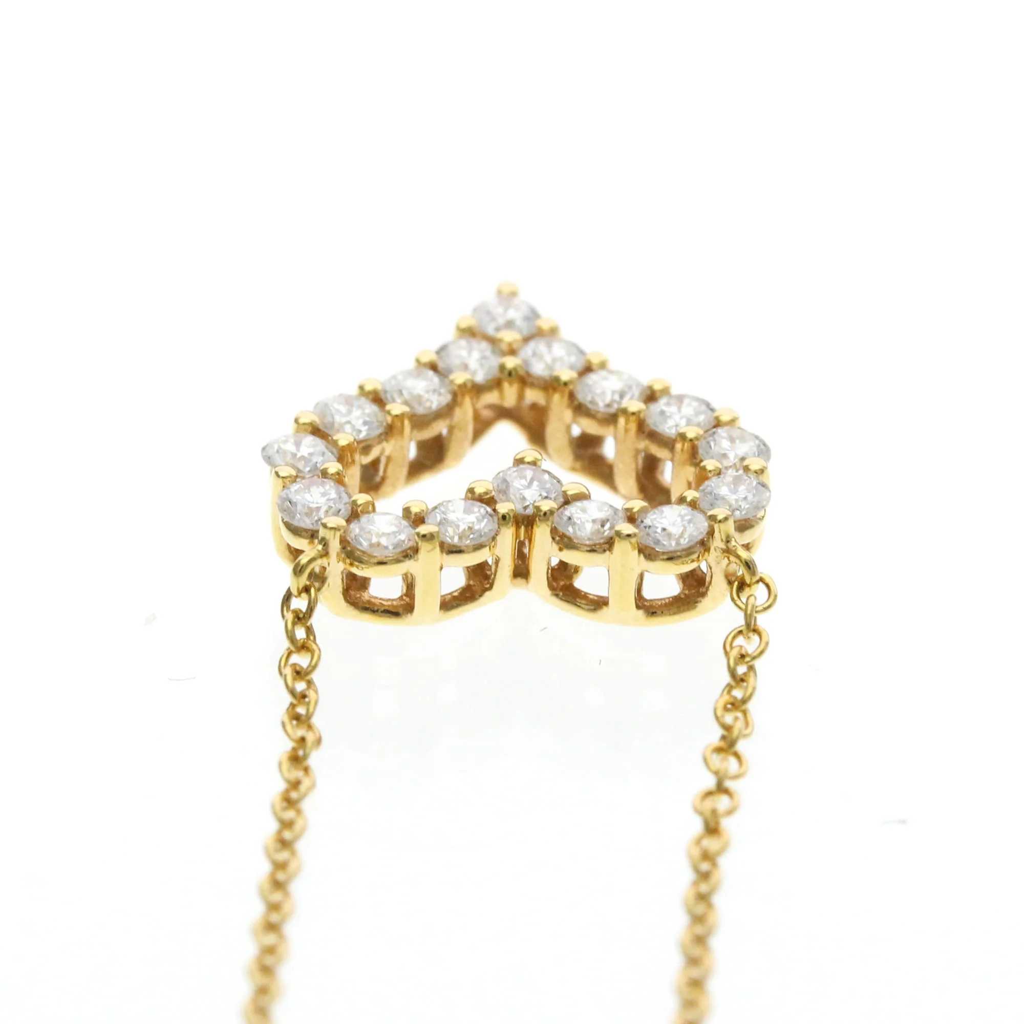 Pendant Necklace 18K Yellow Gold with Diamond - Image 6