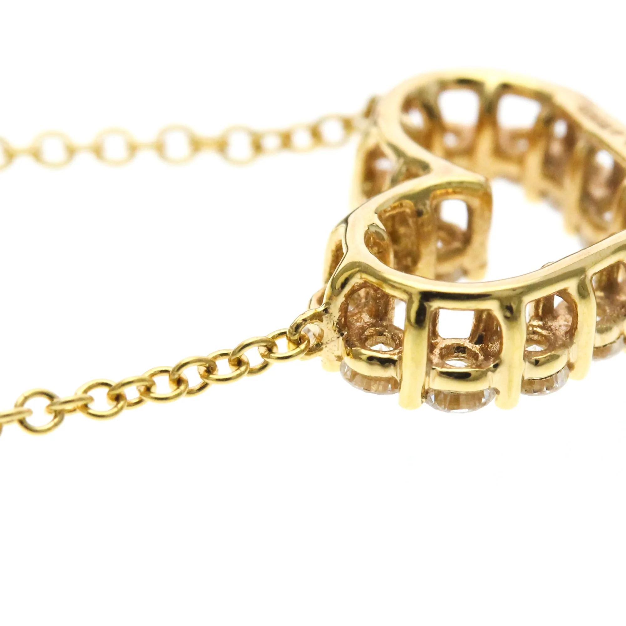 Pendant Necklace 18K Yellow Gold with Diamond - Image 9