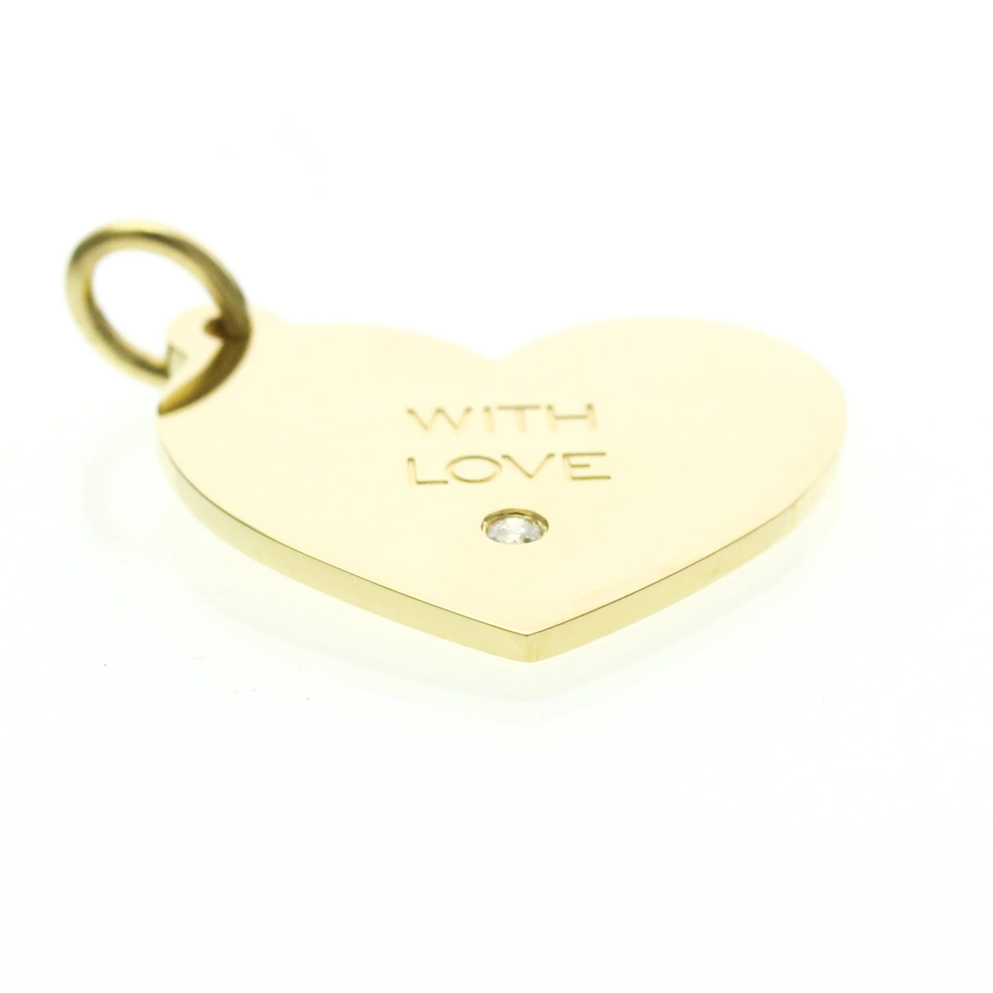 Pendant Necklace 18K Yellow Gold with Diamond - Image 3