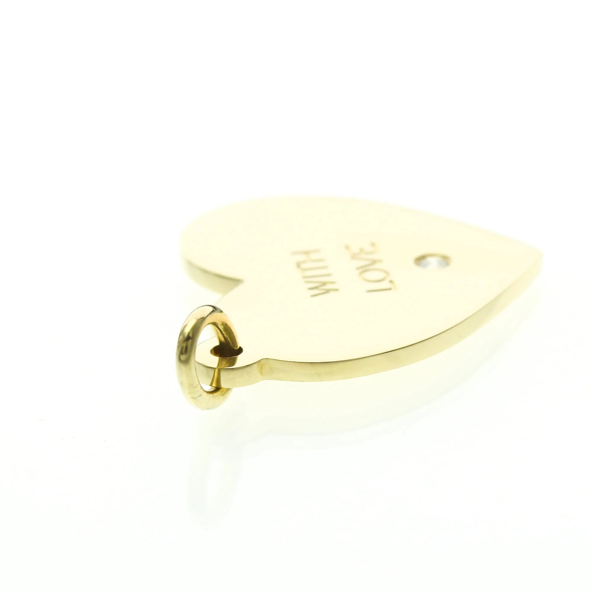 Pendant Necklace 18K Yellow Gold with Diamond - Image 6