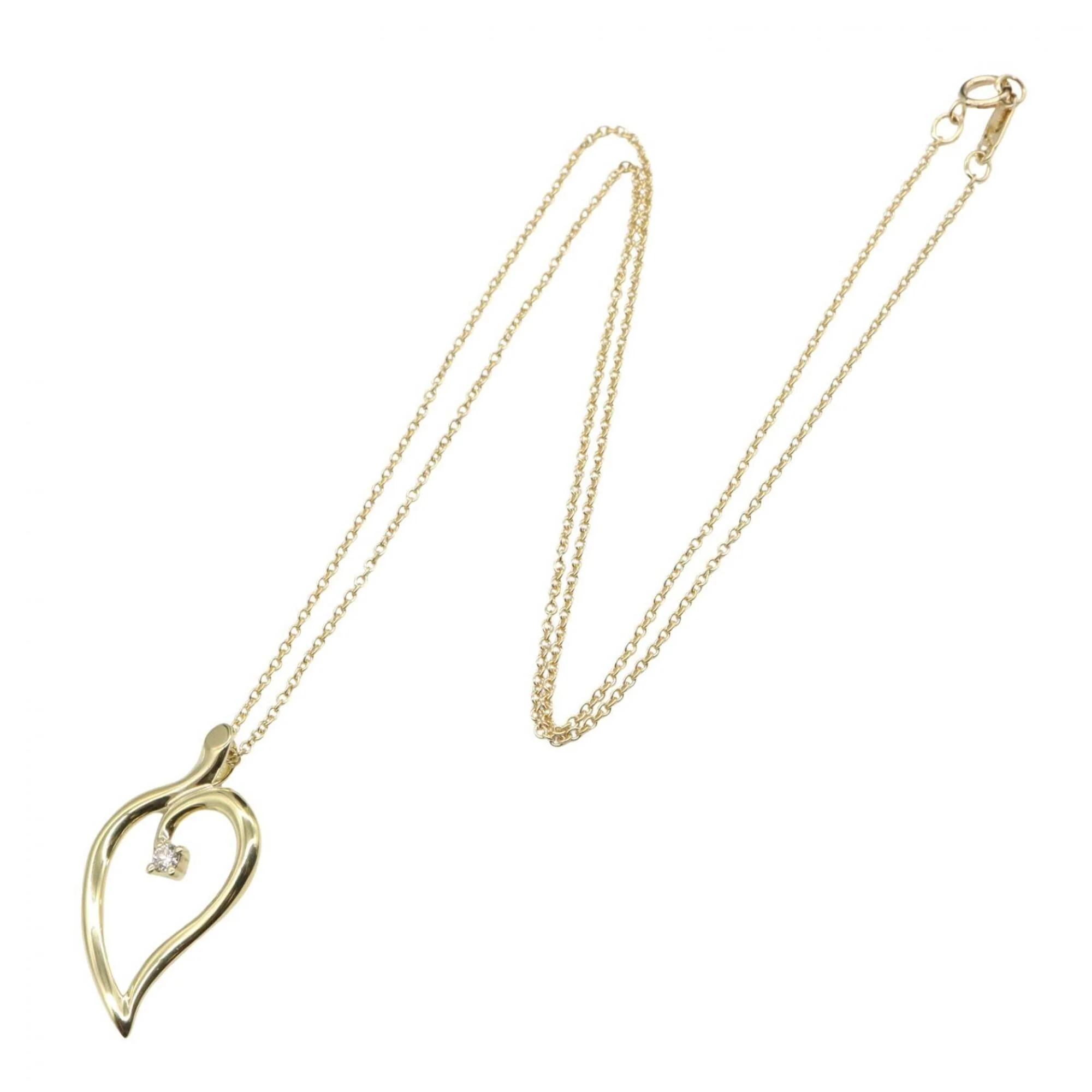Pendant Necklace 18K Yellow Gold with Diamond - Image 2