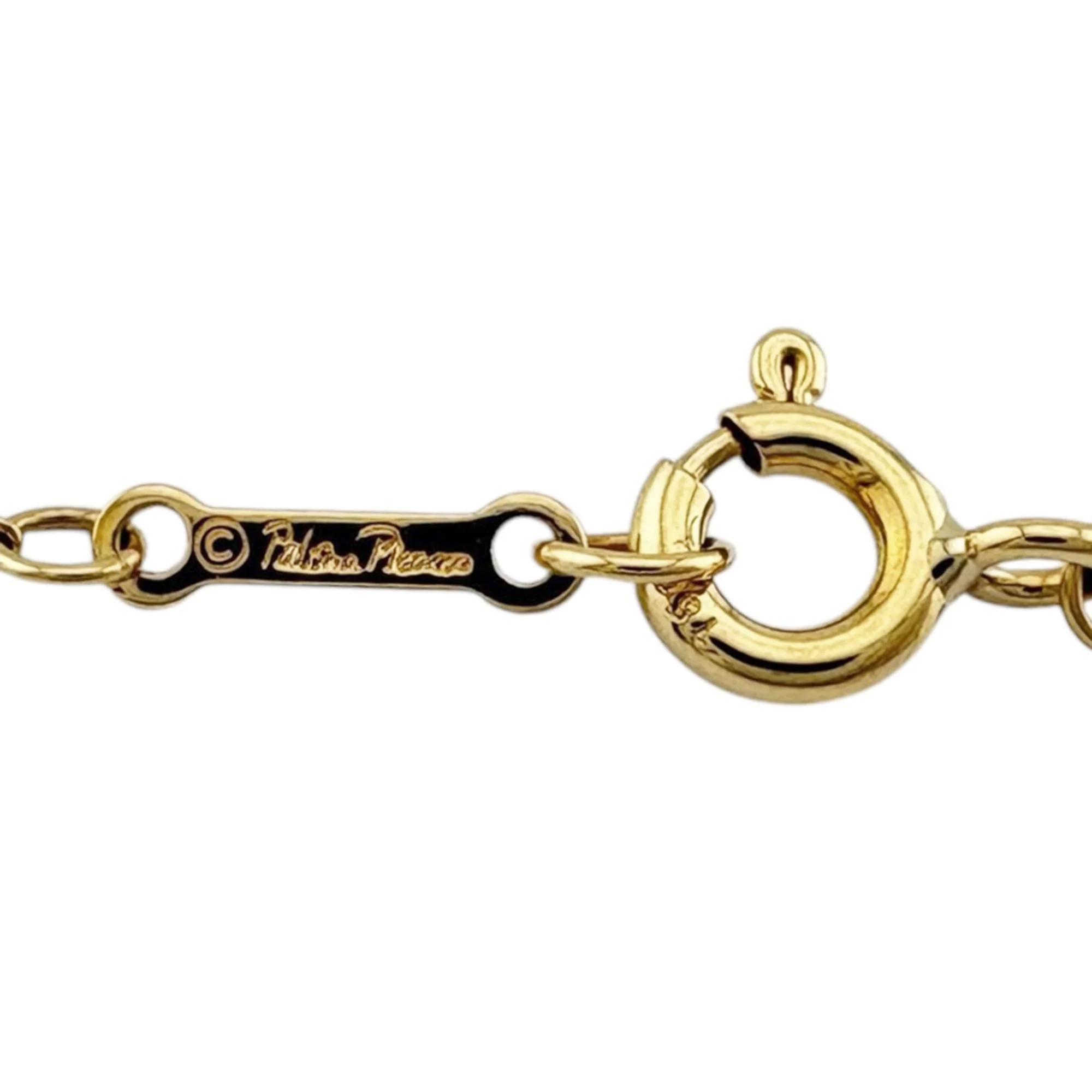 Pendant Necklace 18K Yellow Gold with Diamond and Heart Design - Image 6