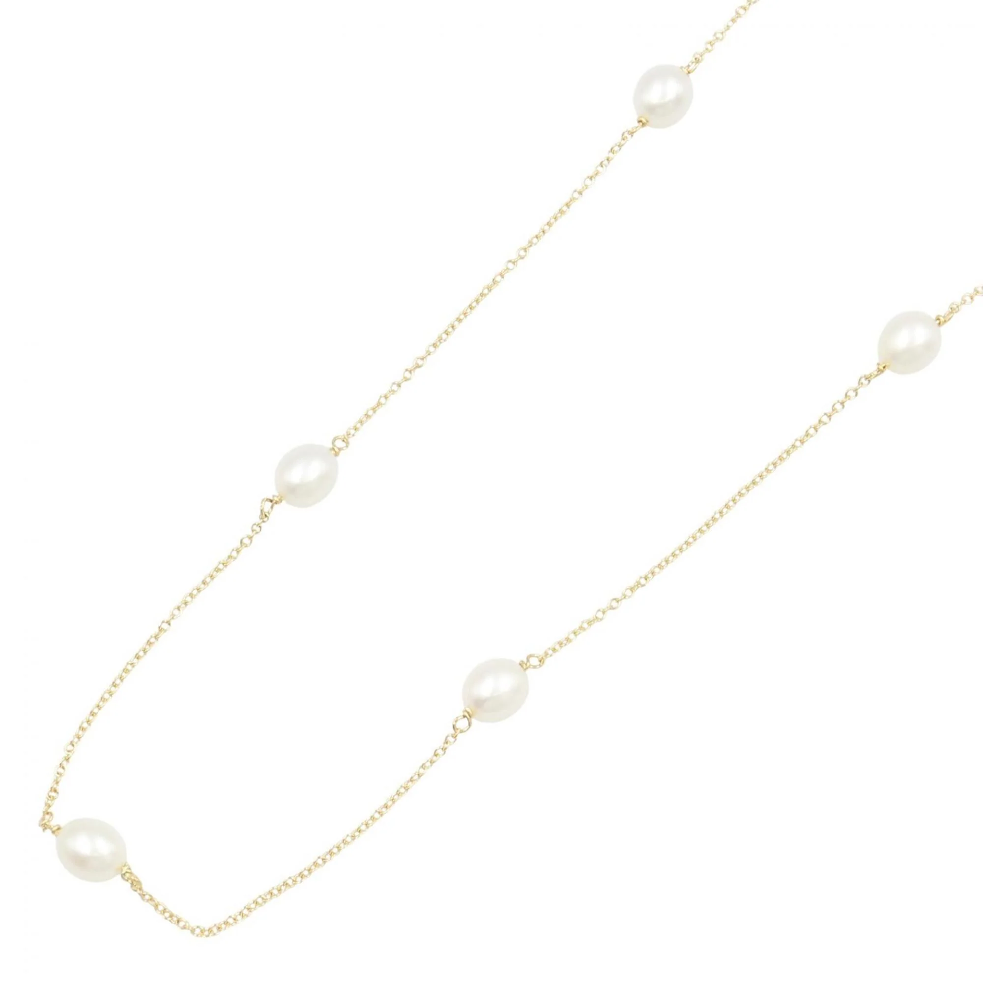 Pendant Necklace 18K Yellow Gold with Pearl
