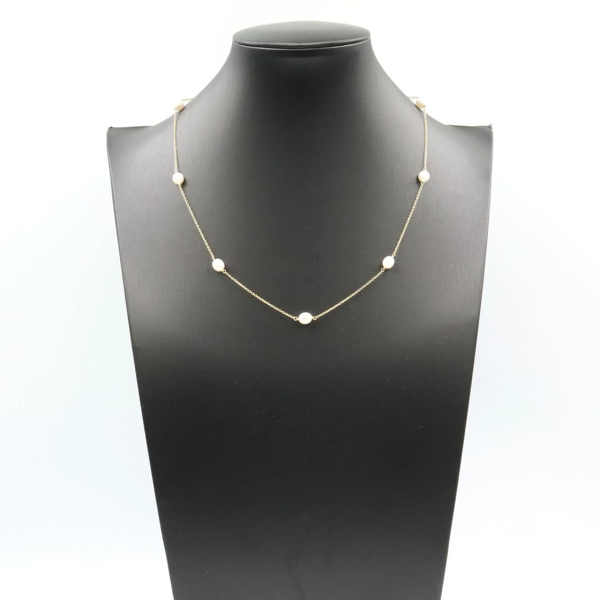 Pendant Necklace 18K Yellow Gold with Pearl - Image 6