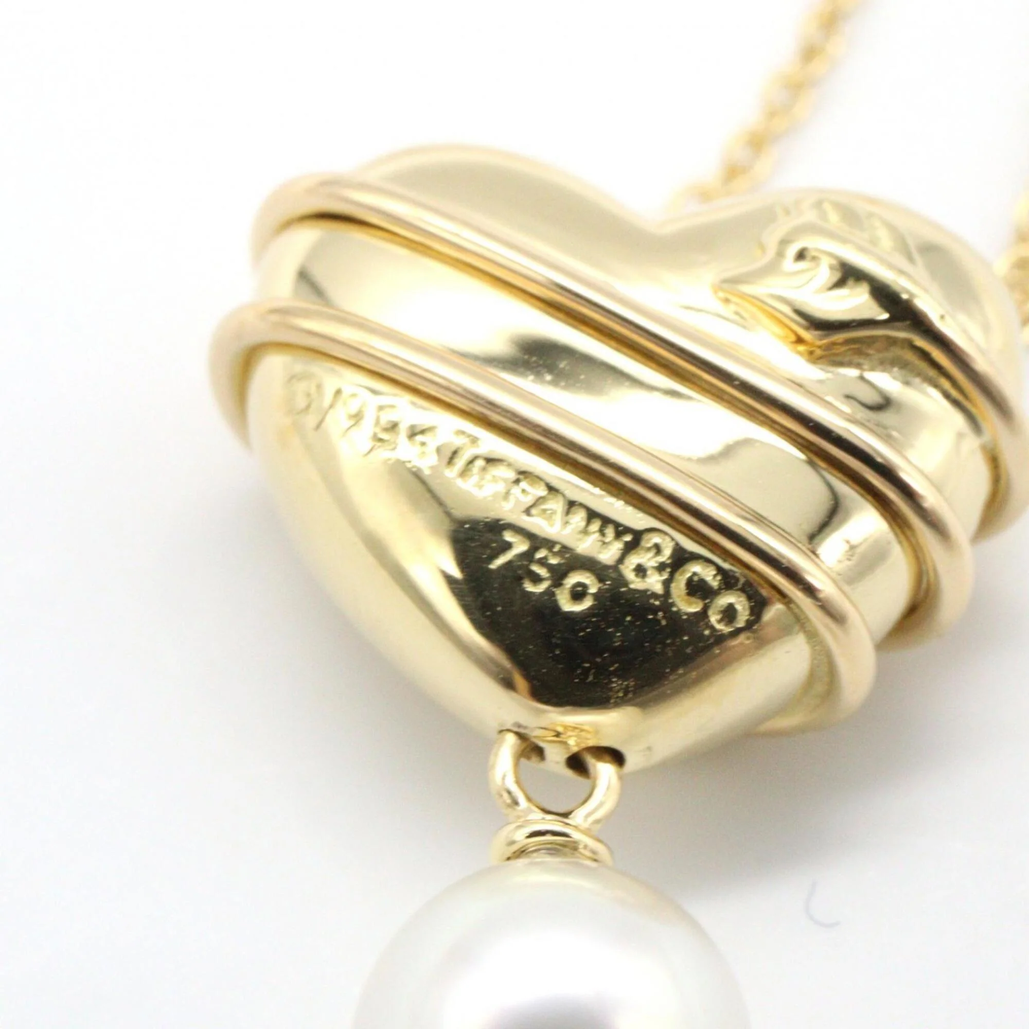 Pendant Necklace 18K Yellow Gold With Pearl - Image 5