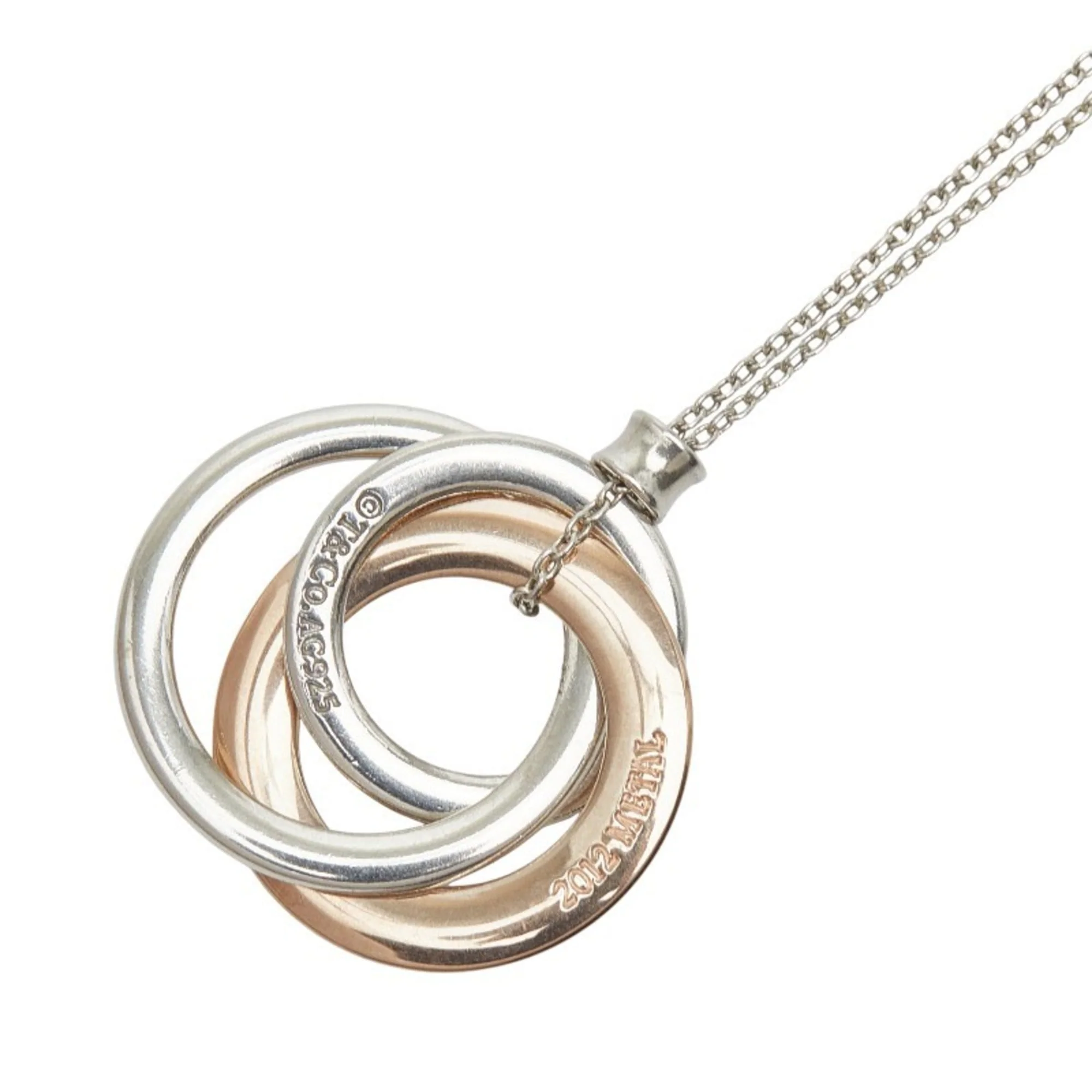 Pendant Necklace Metal and Sterling Silver