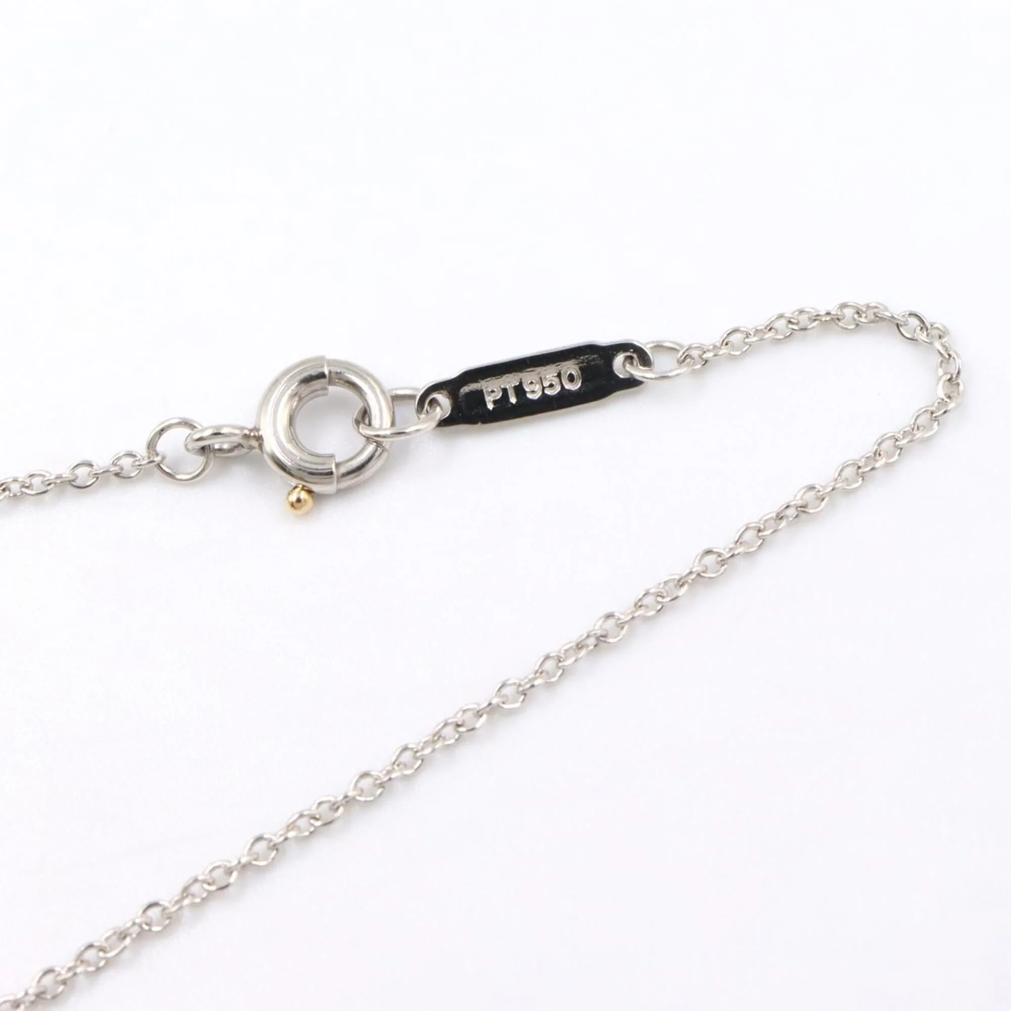 Pendant Necklace Platinum with Aquamarine and Diamond - Image 5