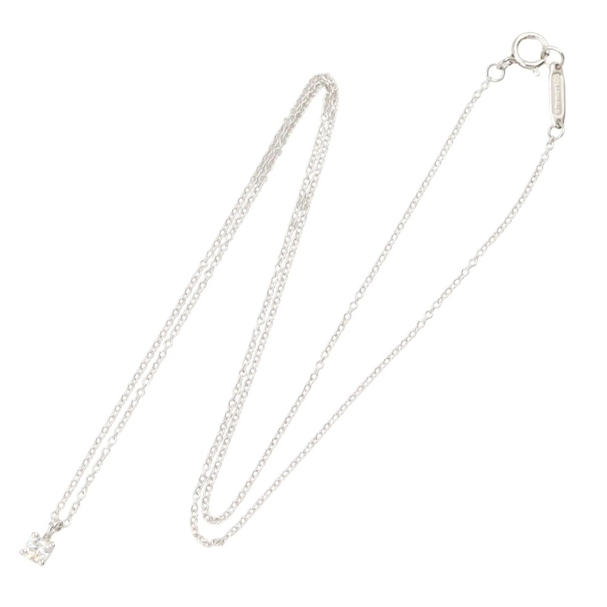 Pendant Necklace Platinum with Diamond - Image 2
