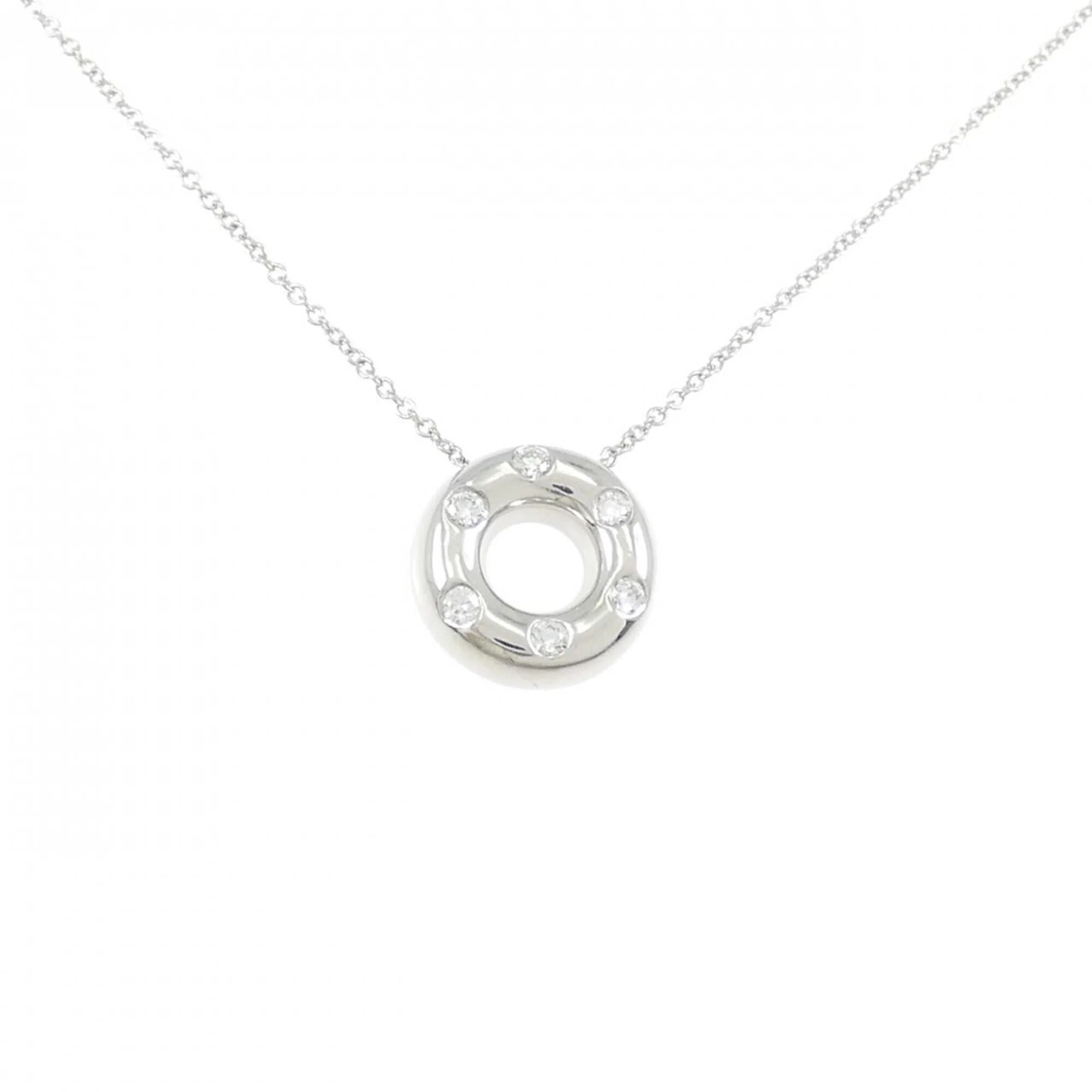 Pendant Necklace Platinum with Diamond