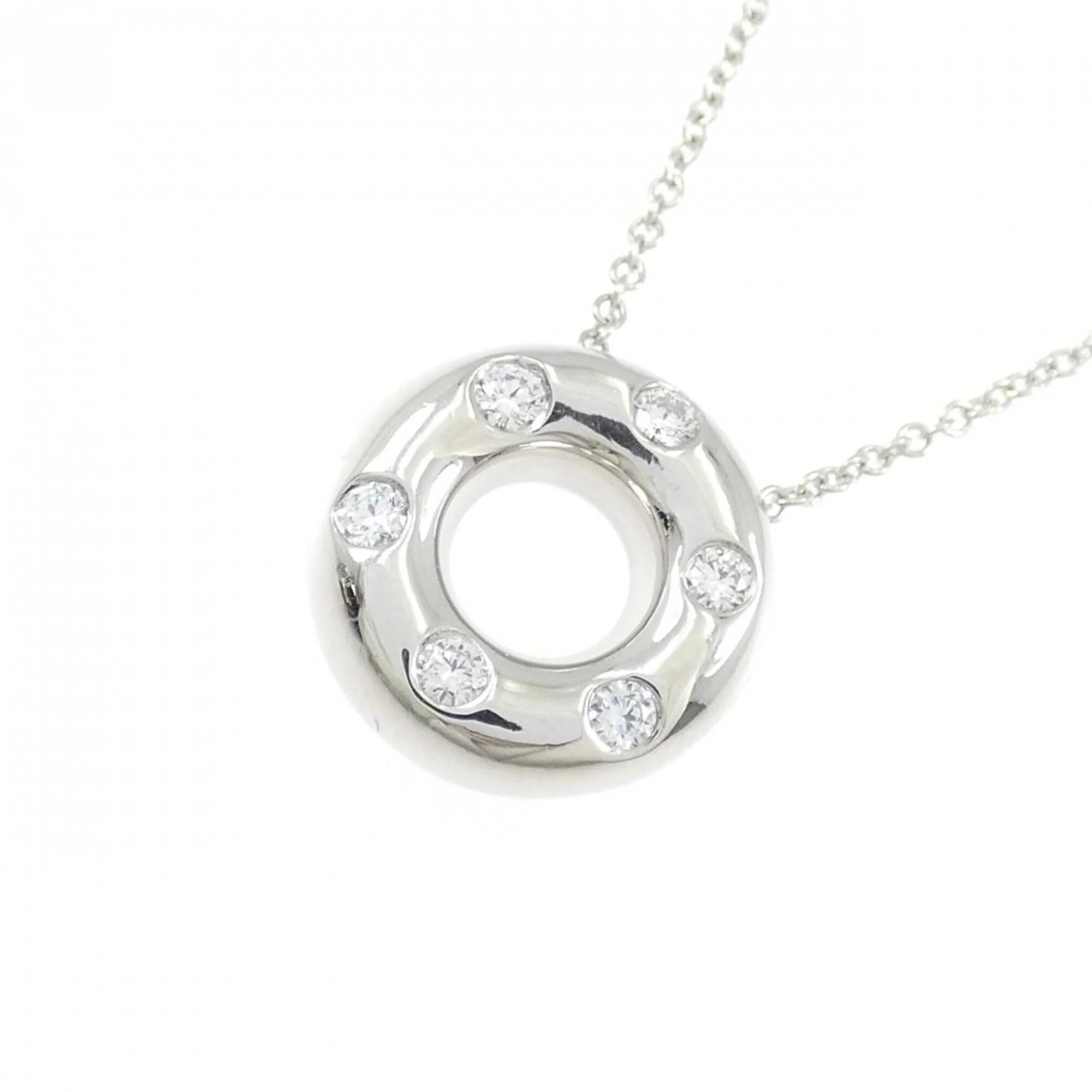 Pendant Necklace Platinum with Diamond - Image 3