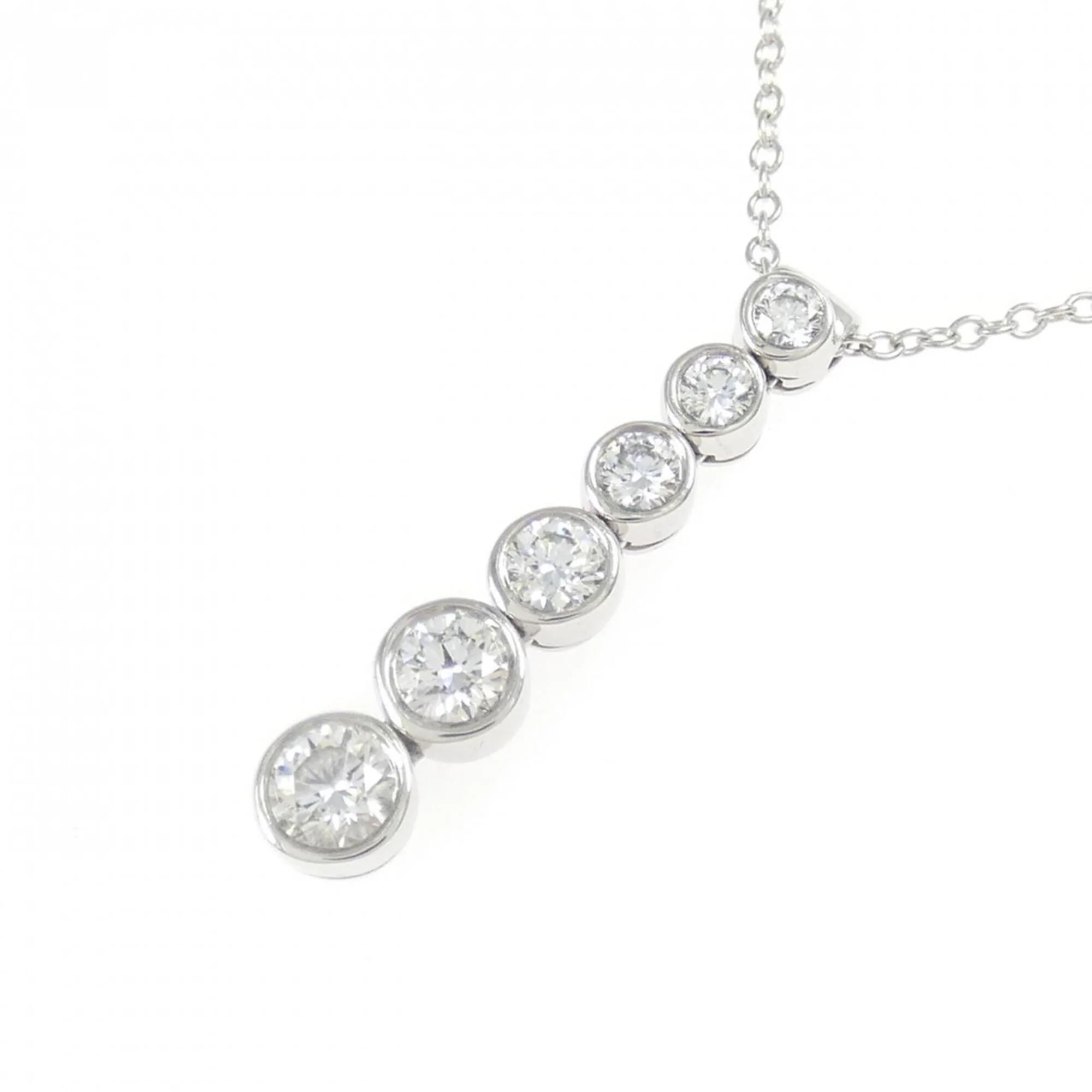 Pendant Necklace Platinum With Diamond - Image 3