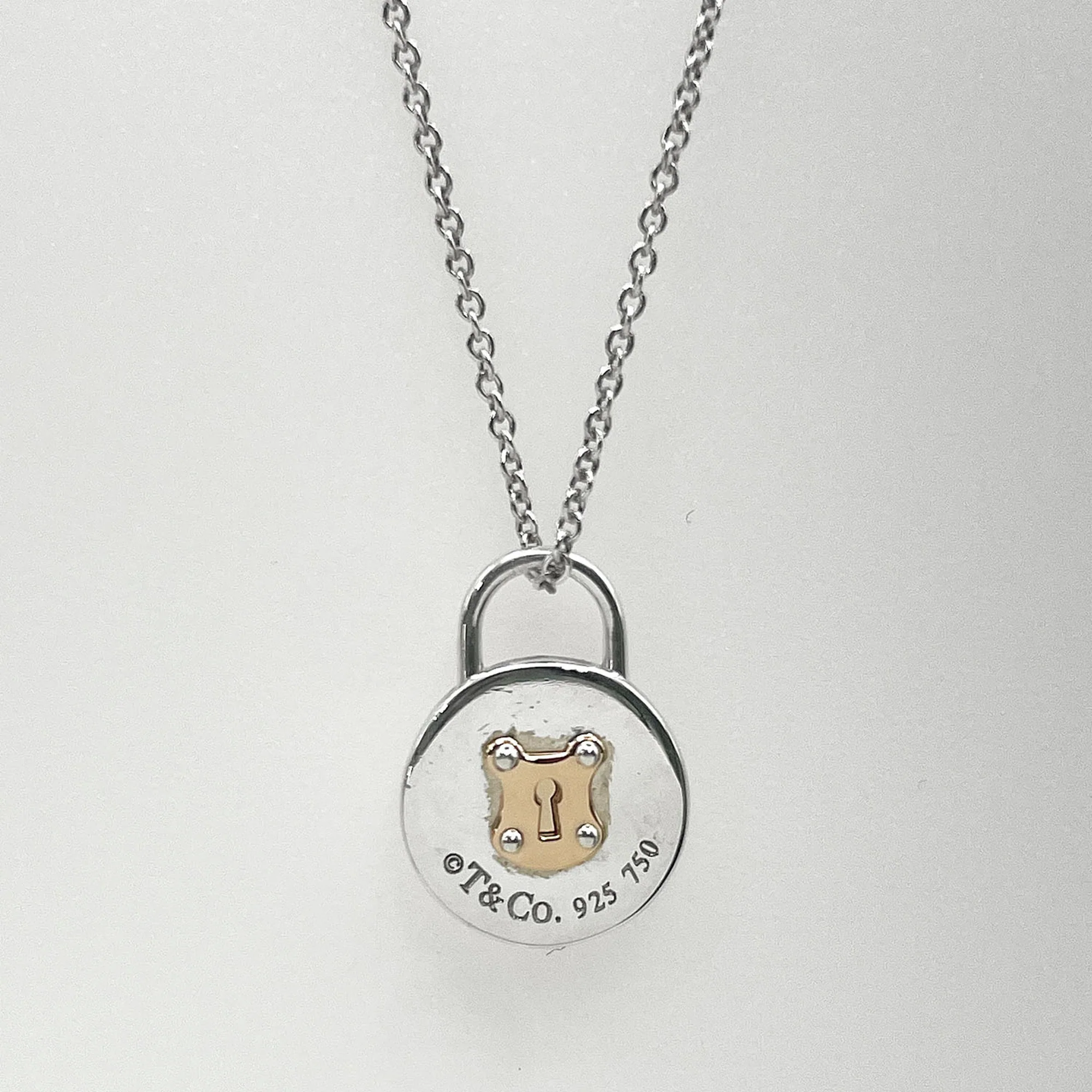 Pendant Necklace Sterling Silver and 18K Yellow Gold - Image 2